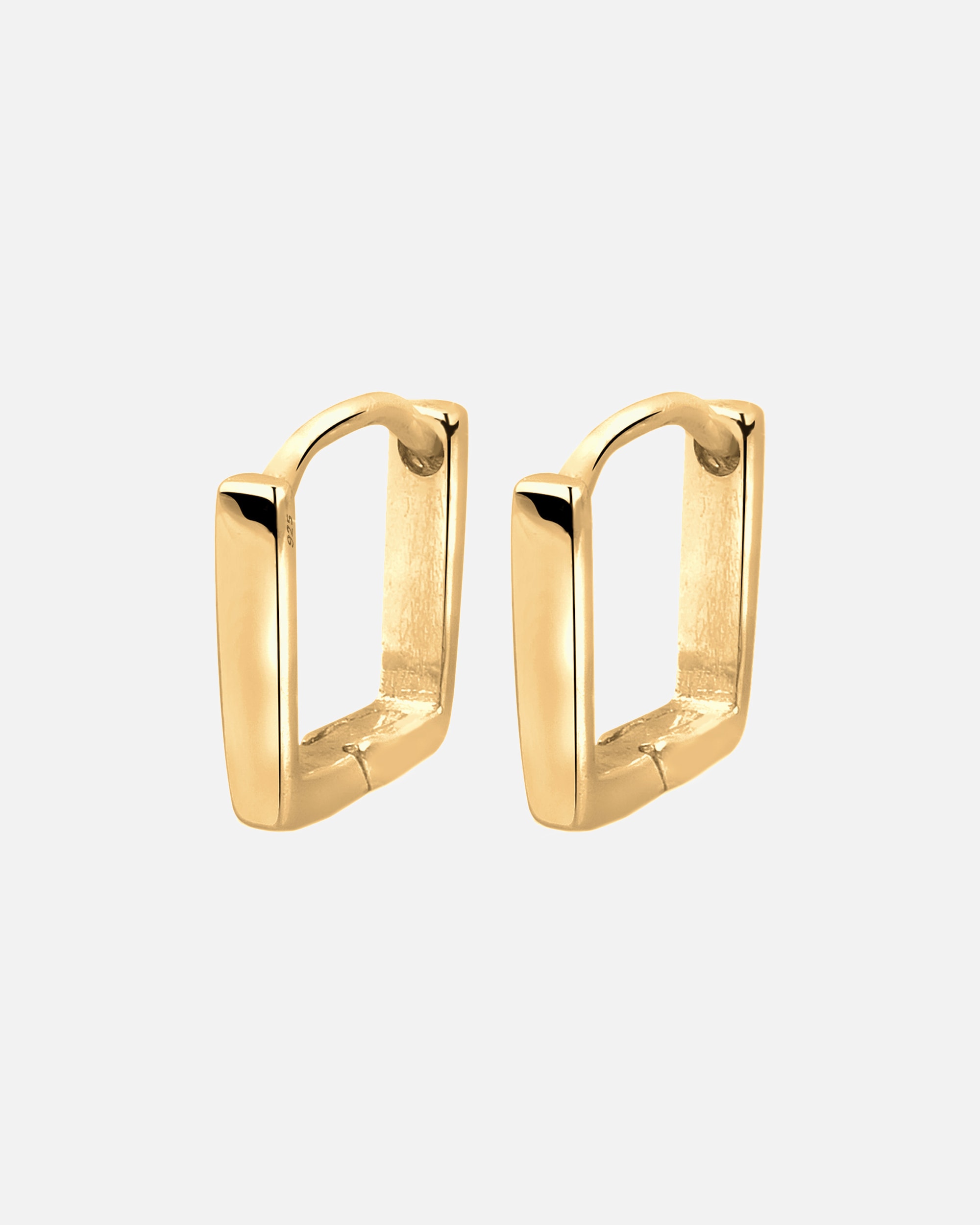 Creolen für Weiblich Elli Basic Viereck Creolen Creole 925 Silber Gold