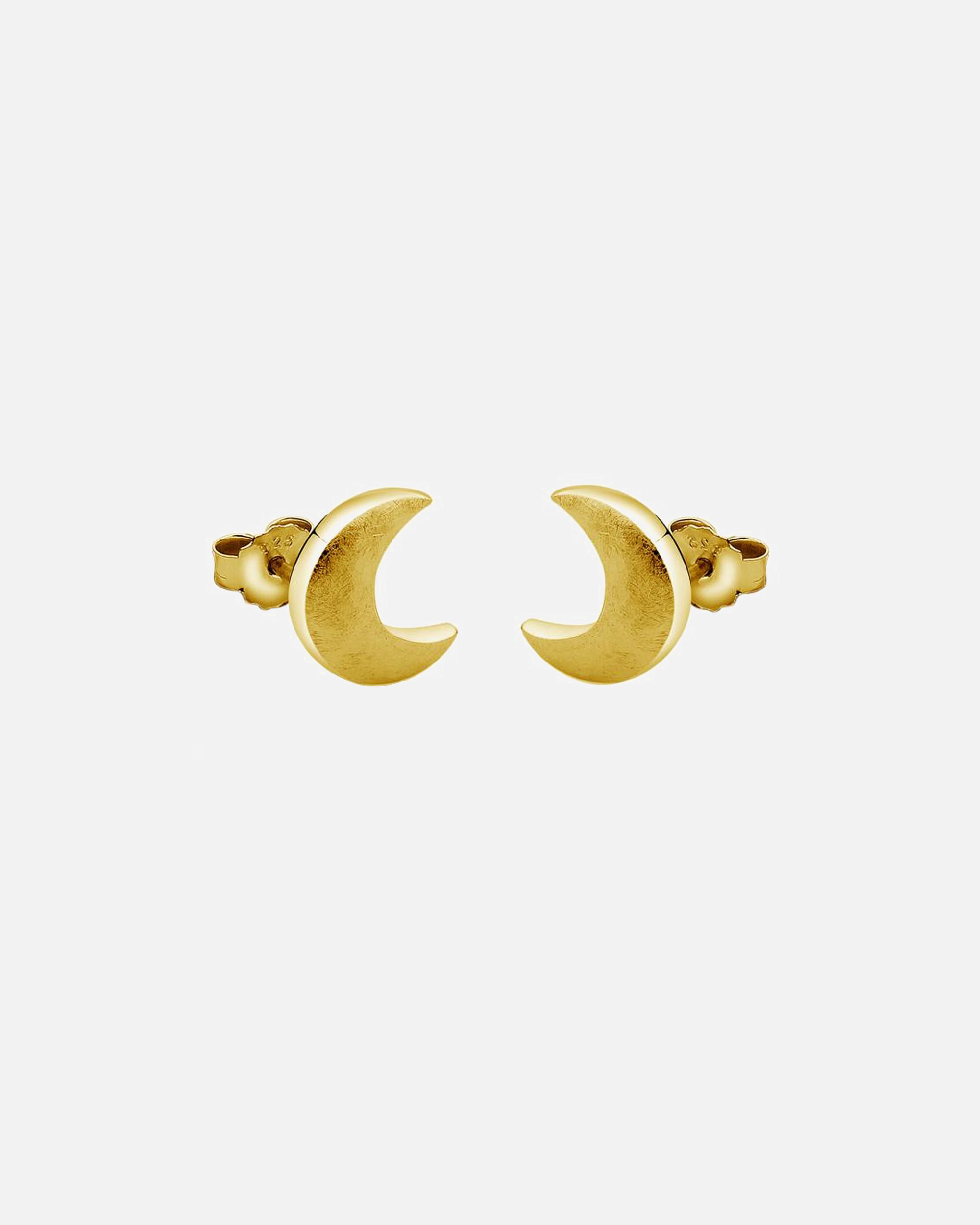 Ohrringe für Weiblich Nenalina Stecker Halbmond Astro Look 925 Silber 1 Stück