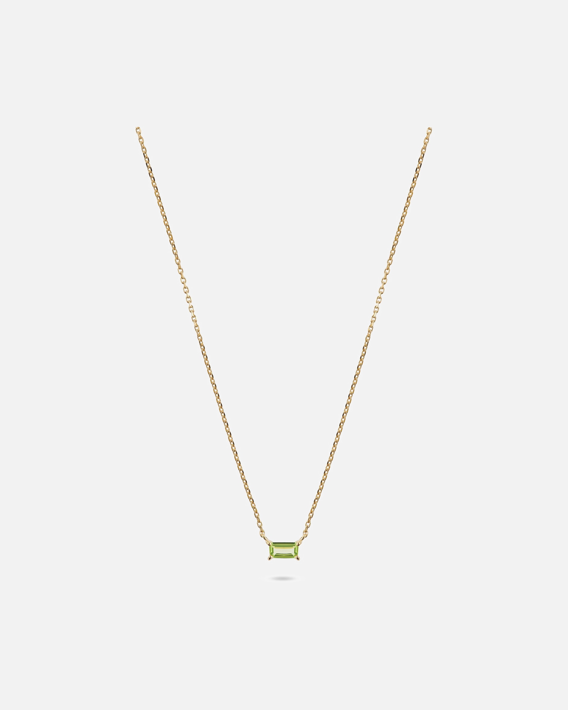 Halskette für Weiblich CHRIST Kette 585er Gelbgold grün