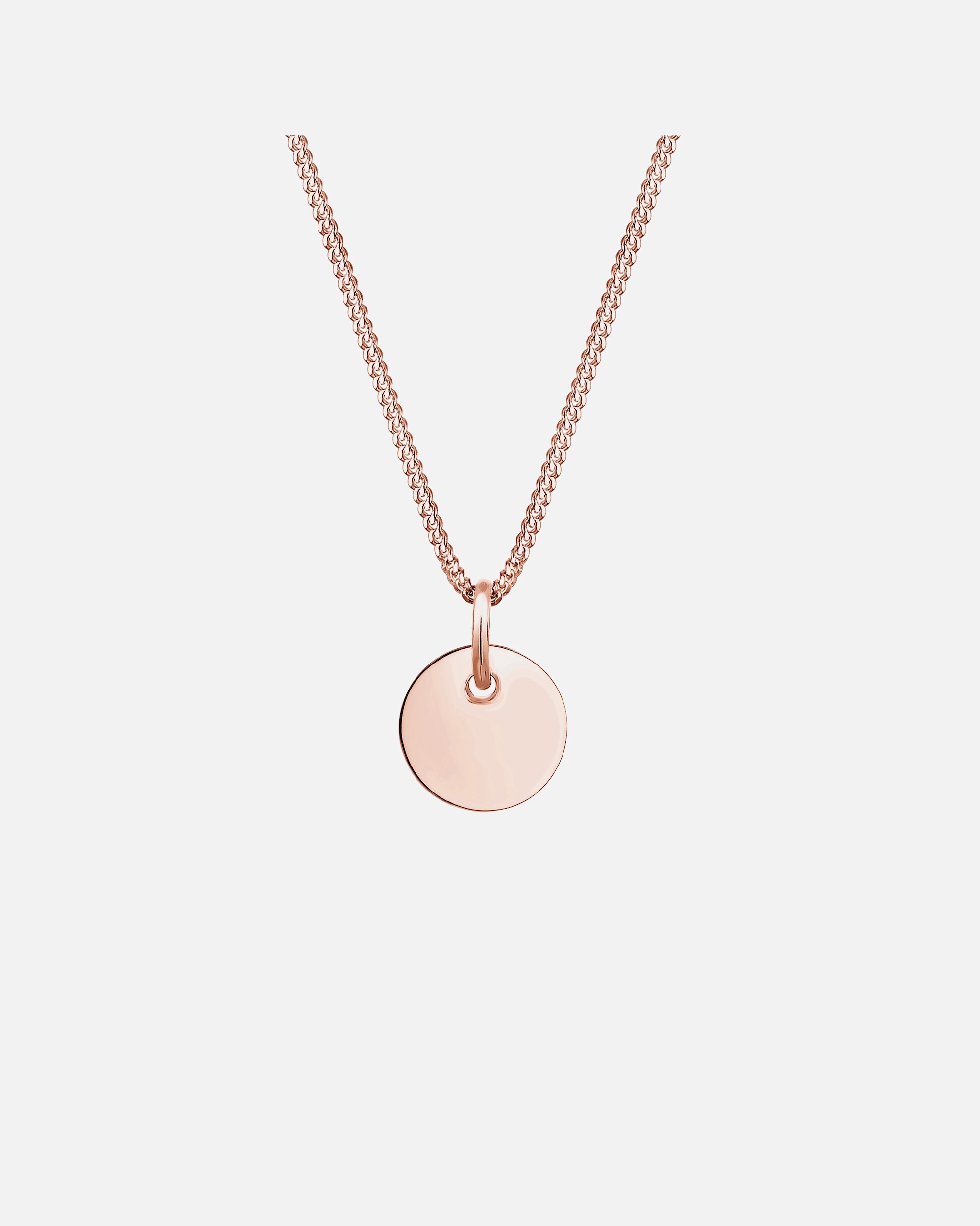 Halskette für Weiblich Elli Basic Panzerkette Plättchen Kreis Geo 925er Silber 1 Stück