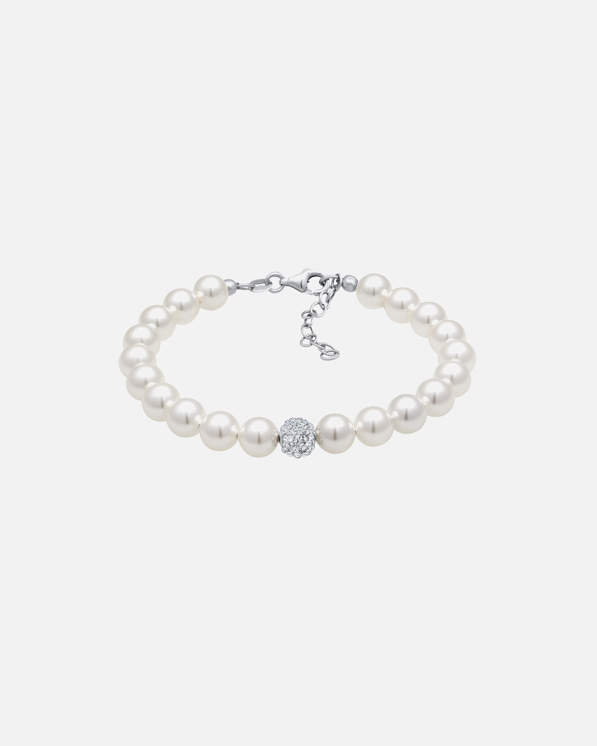Armband für Weiblich Elli Synthetische Perlen 925 Silber, mit Kristallen von Swarovski® 1 Stück