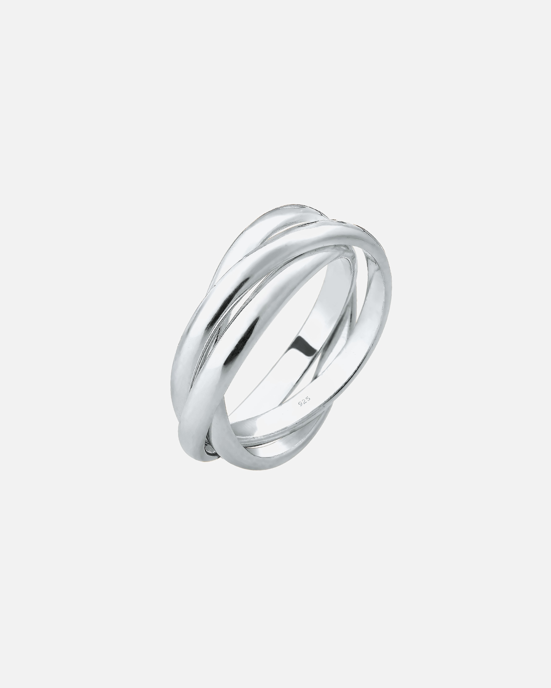 Ring für Weiblich Elli Basic Wickelring Klassisches Design 925 Silber 50