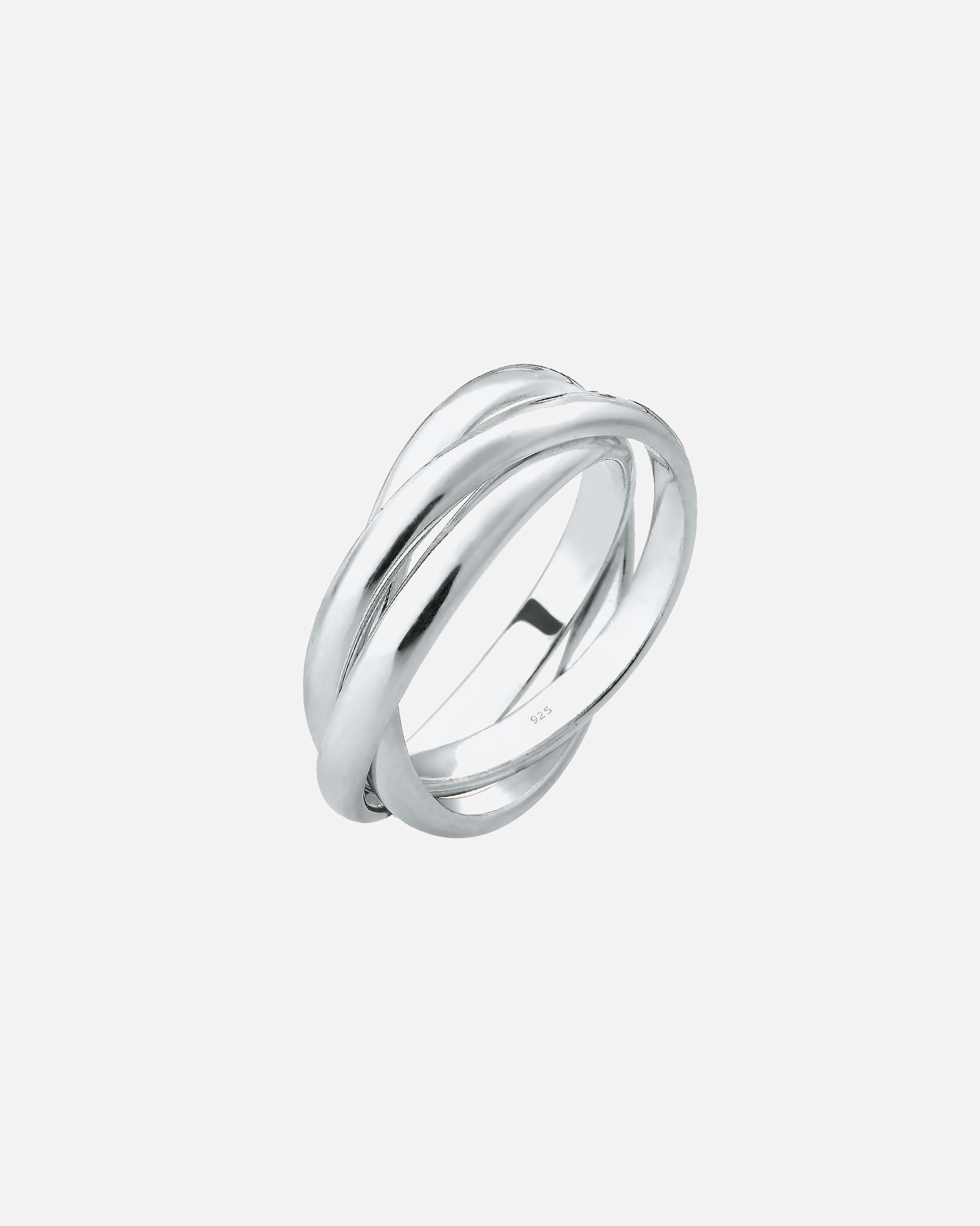 Ring für Weiblich Elli Basic Wickelring Klassisches Design 925 Silber 52