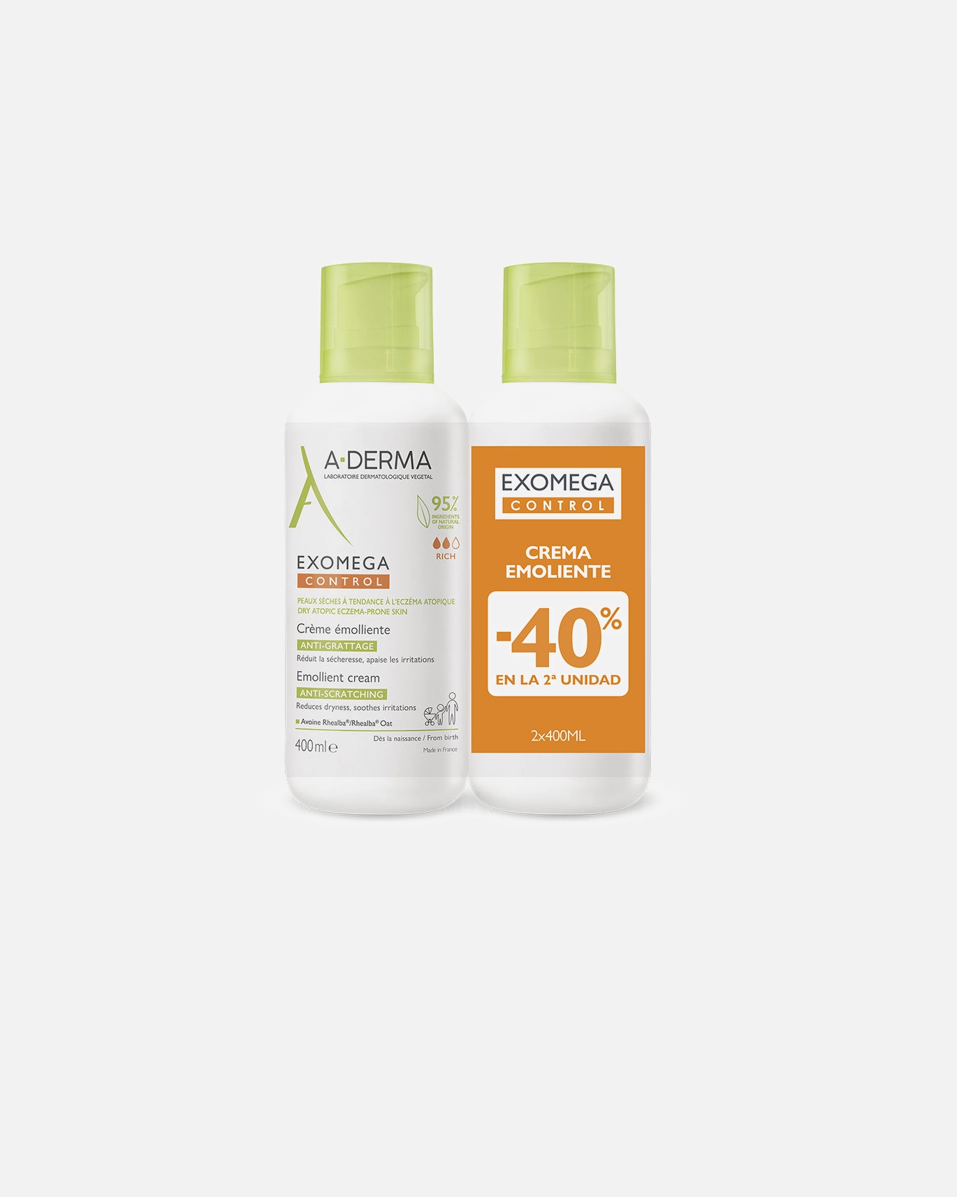 Gesichtscreme für Unisex A-DERMA EXOMEGA CONTROL erweichende Cremepackung 1 Stück