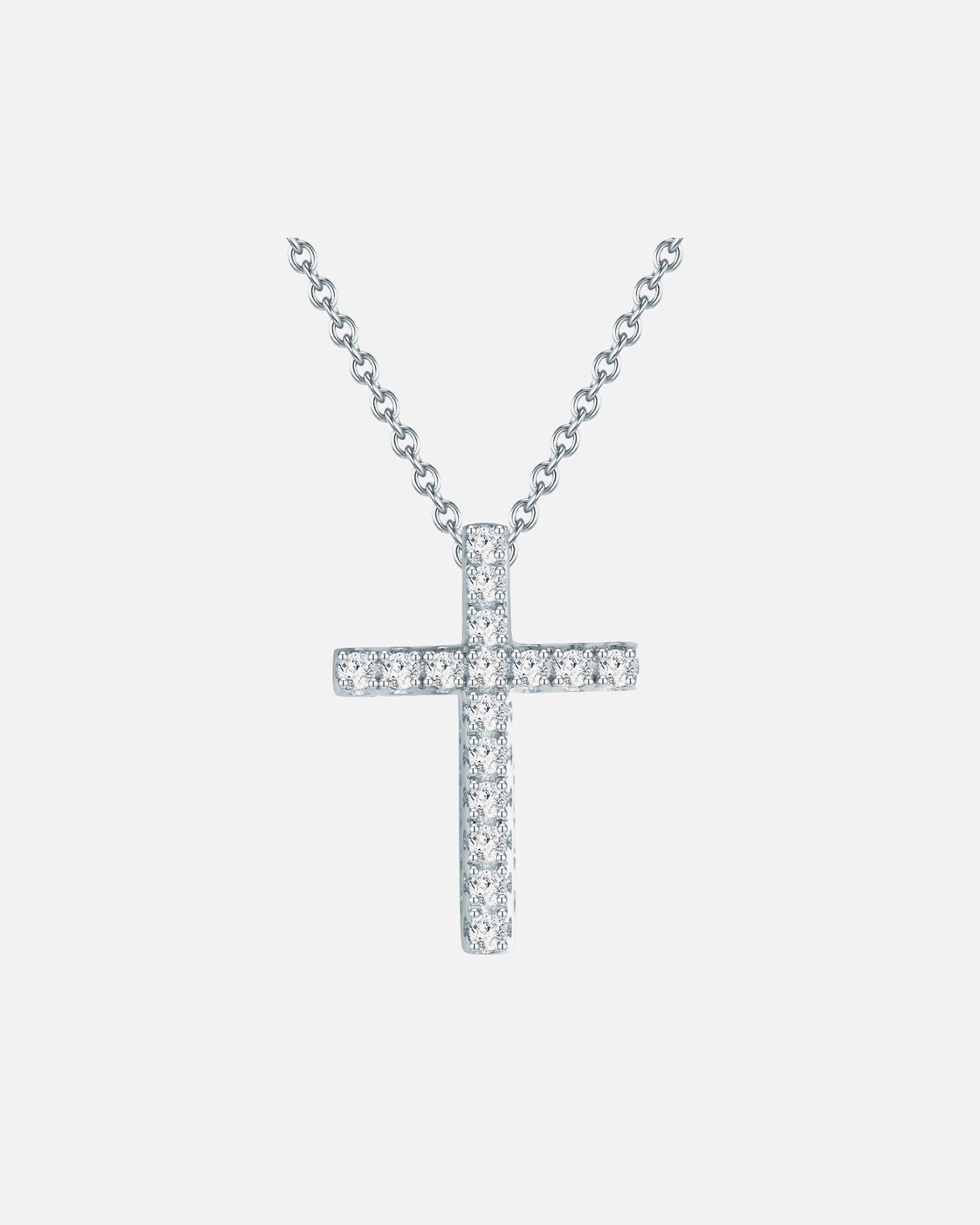 Halskette für Weiblich Rafaela Donata Halskette Kreuz Sterling Silber Zirkonia in Silber 1 Stück