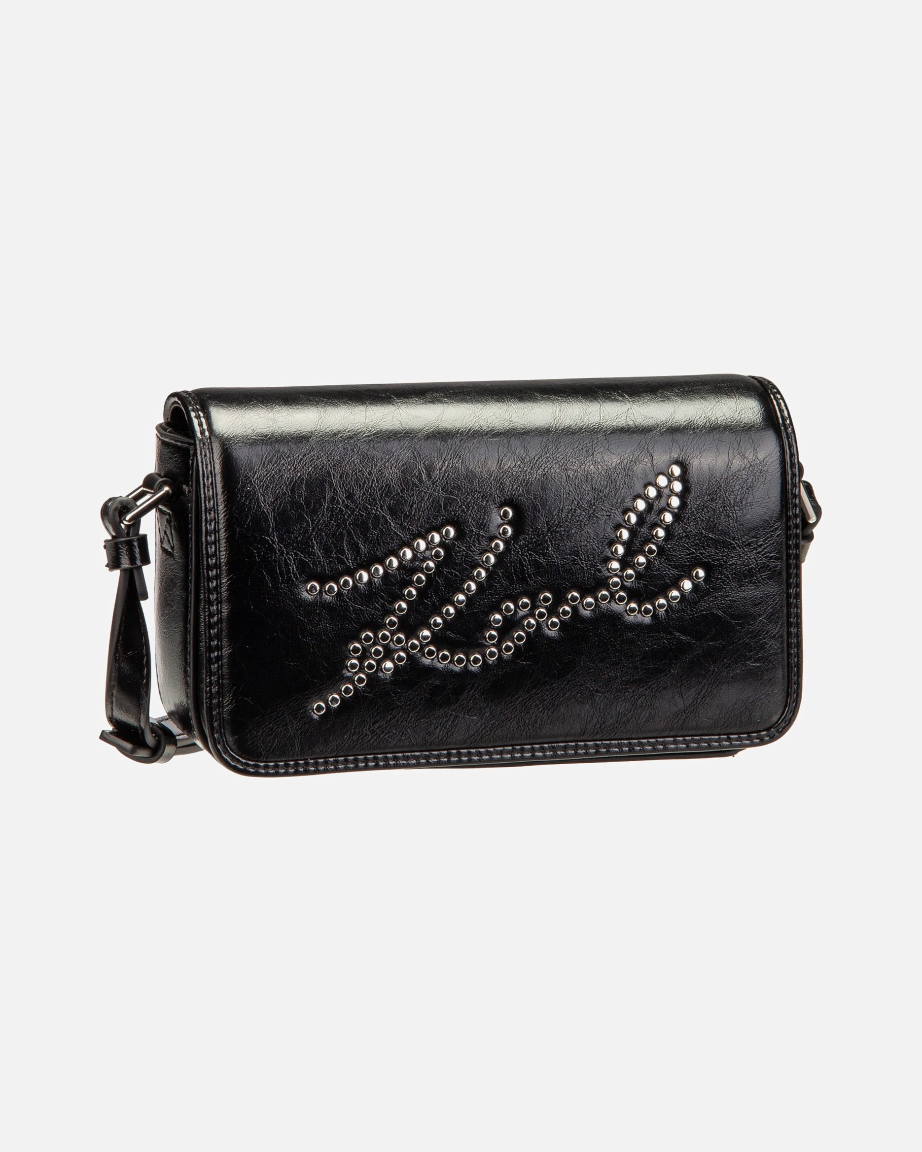 Rucksack für Unisex Karl Lagerfeld Bodybag K/Skuare Flap CB Studs Black/Nickel