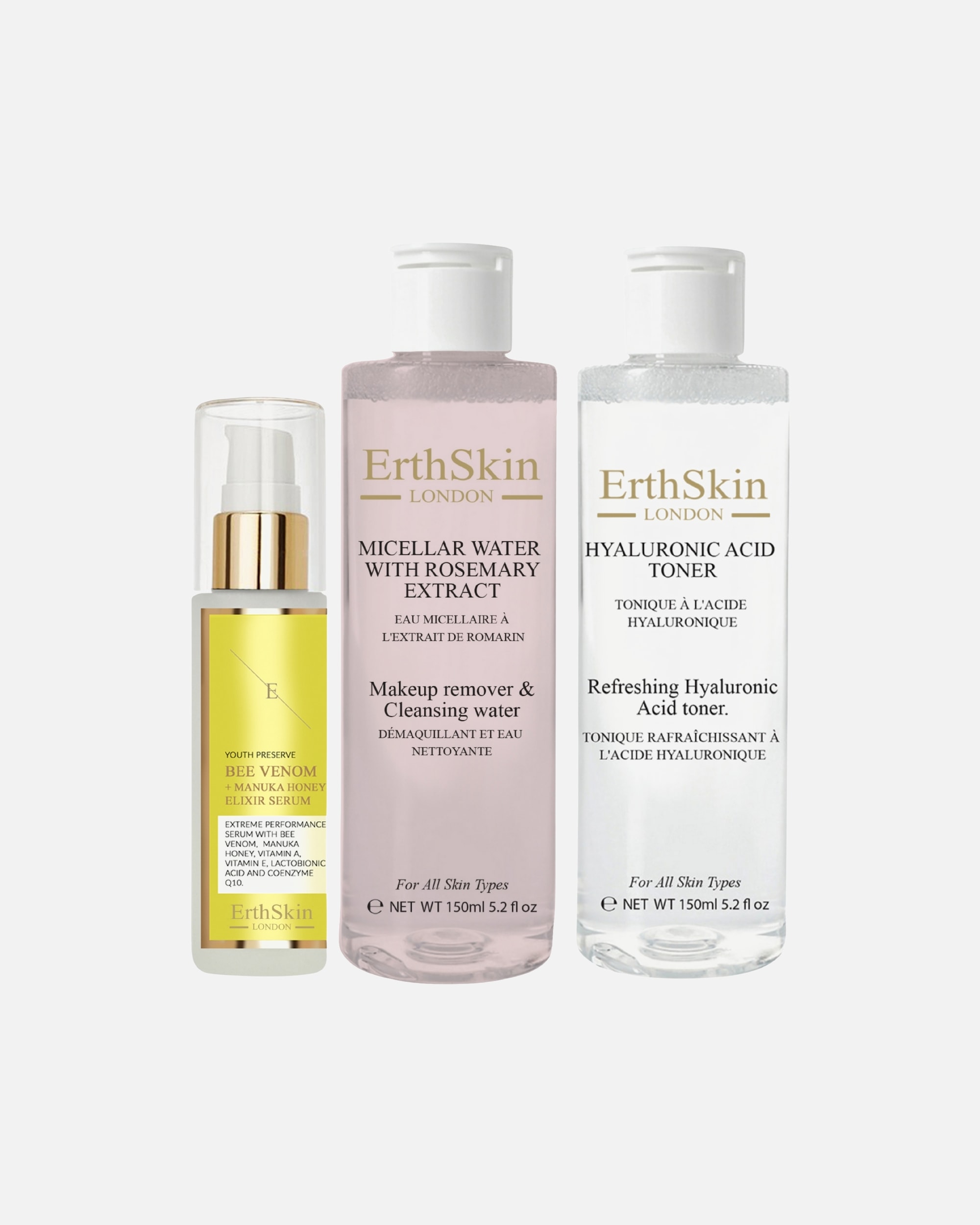 Gesichtspflegeset für Weiblich ErthSkin London Reinigungs- und Bienenglanz-Set 1 Stück