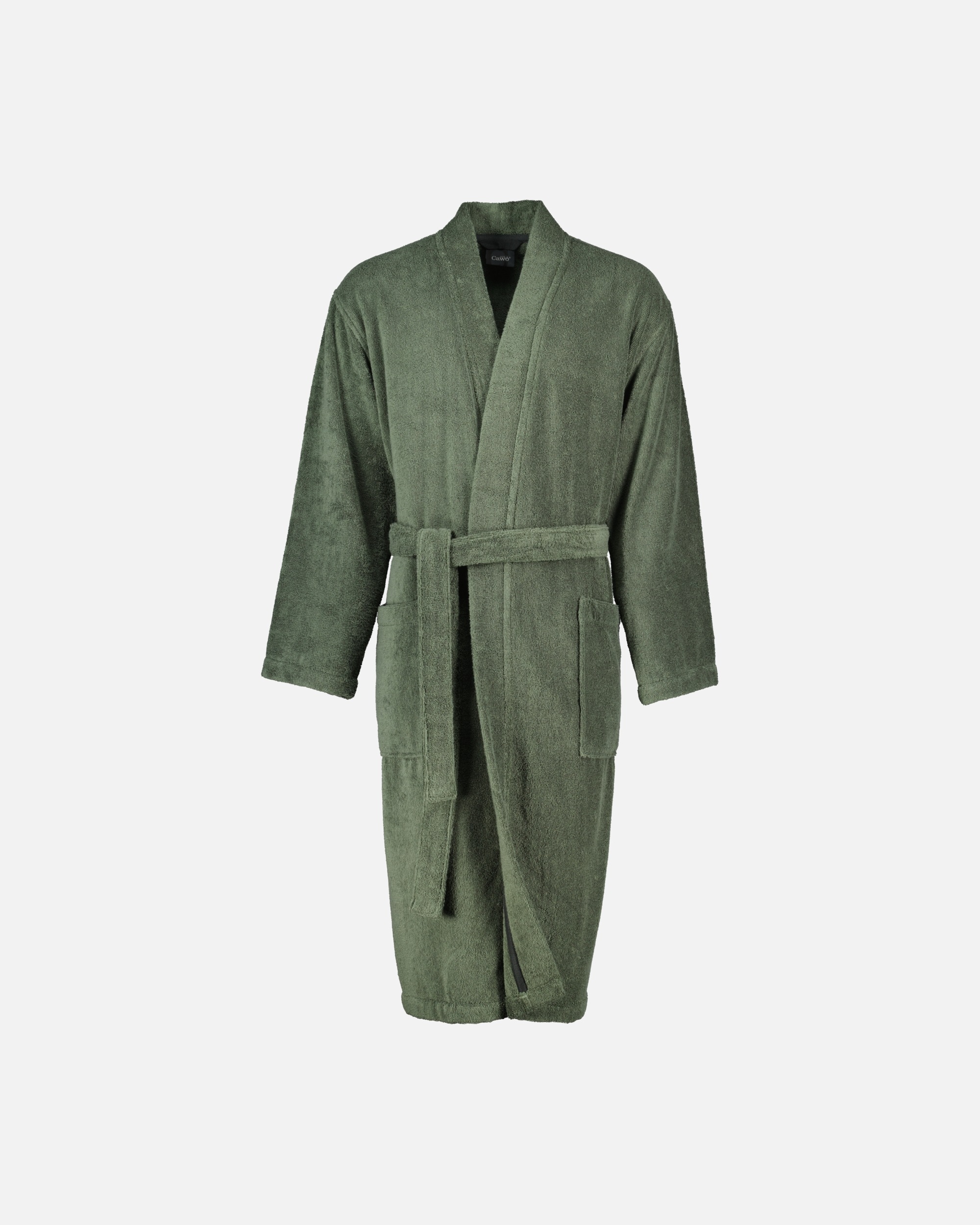 Bademantel für Unisex Cawö Cawö Bademäntel Herren Kimono Uni 828 field - 47 1 Stück