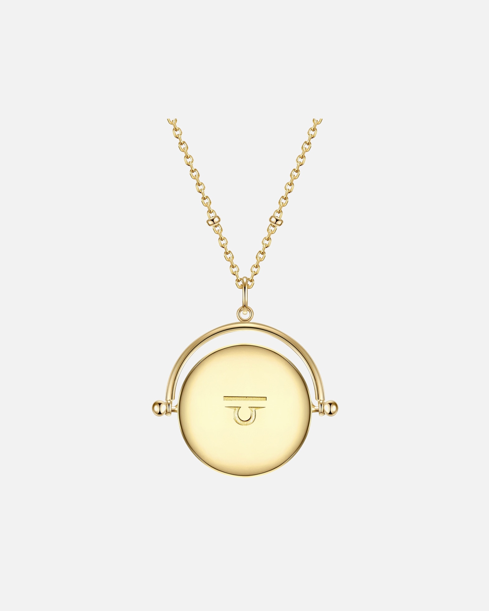 Halskette für Weiblich Glanzstücke München Halskette Sternzeichen Waage Sterling Silber Zirkonia in Gelbgold 1 Stück