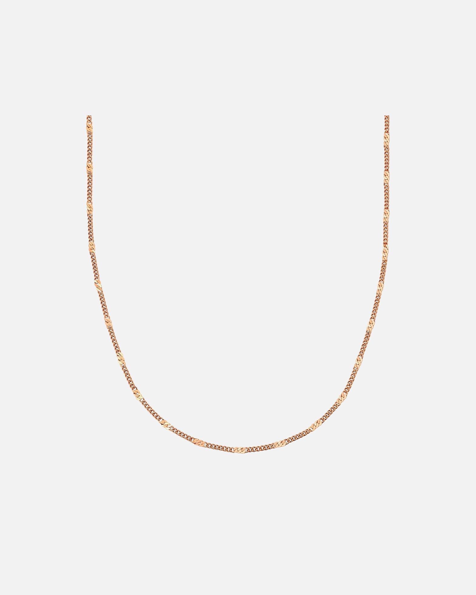 Halskette für Weiblich Halskette aus Edelstahl in Roségold 40,0 cm Basiskette + 5,0 cm Verlängerung