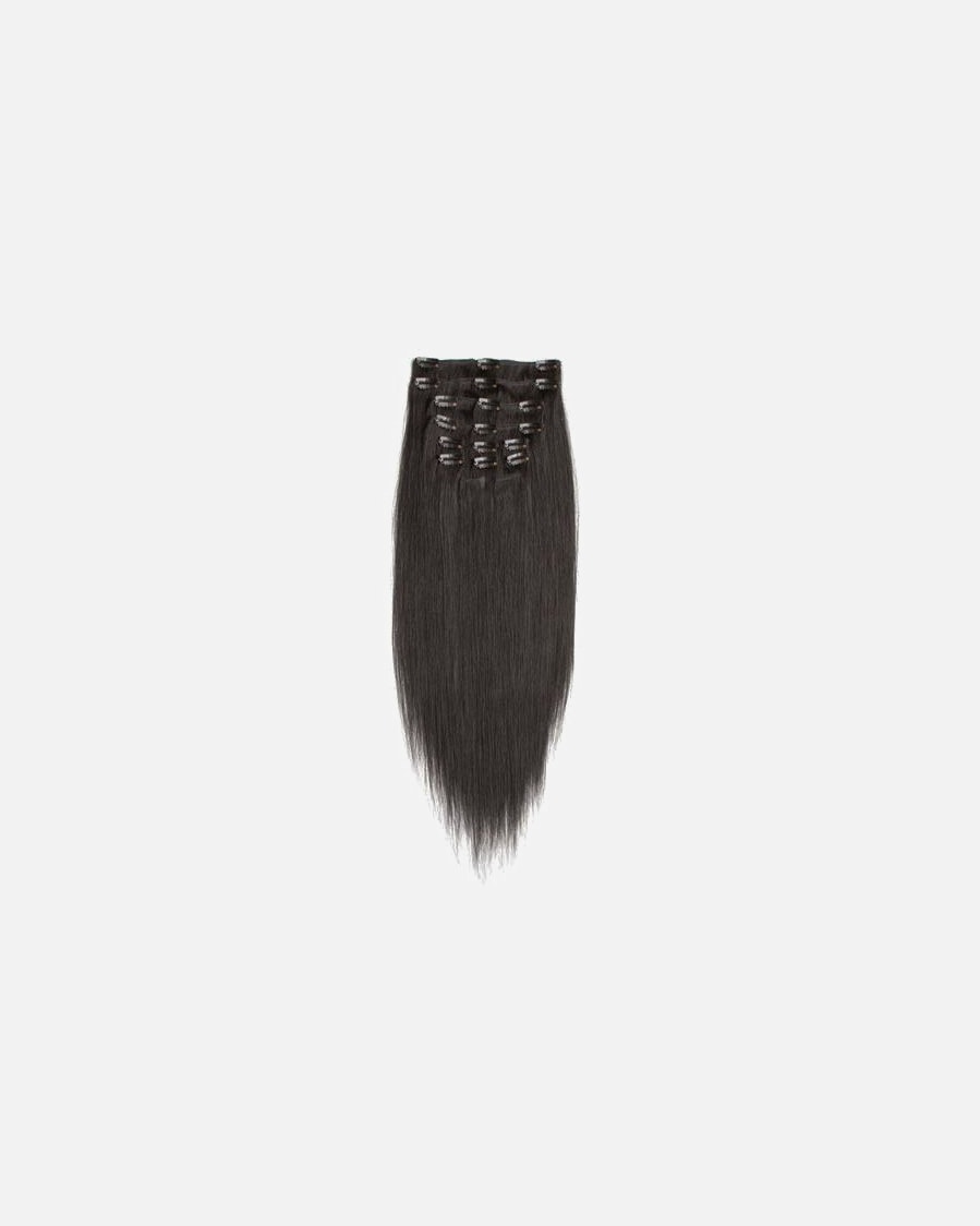 Extensions für Unisex Fashiongirl Fashiongirl Clip-in Extensions #60 Platinblond - 65 cm #1B Tiefschwarz - 50 cm