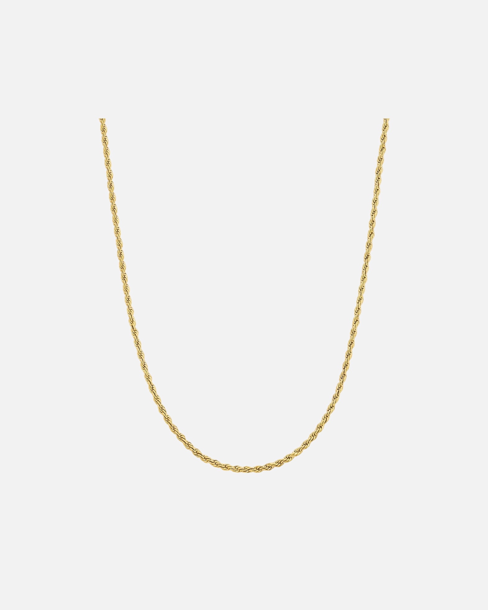 Halskette für Männlich True Rebels Halskette aus Edelstahl in gelbgold 50 cm