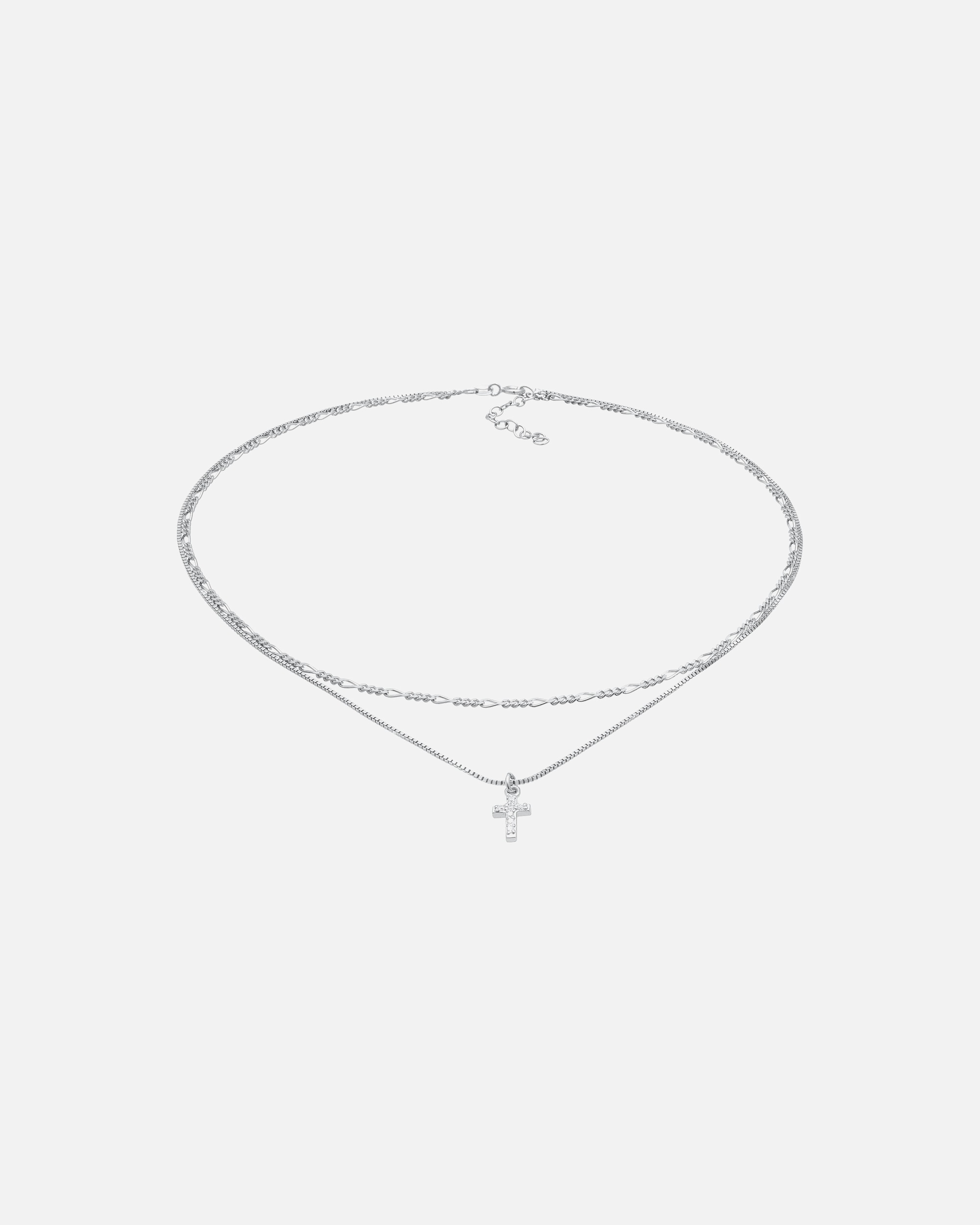 Halskette für Weiblich Elli Elli Halskette Layer Choker Kreuz Filigran 925er Silber 1 Stück
