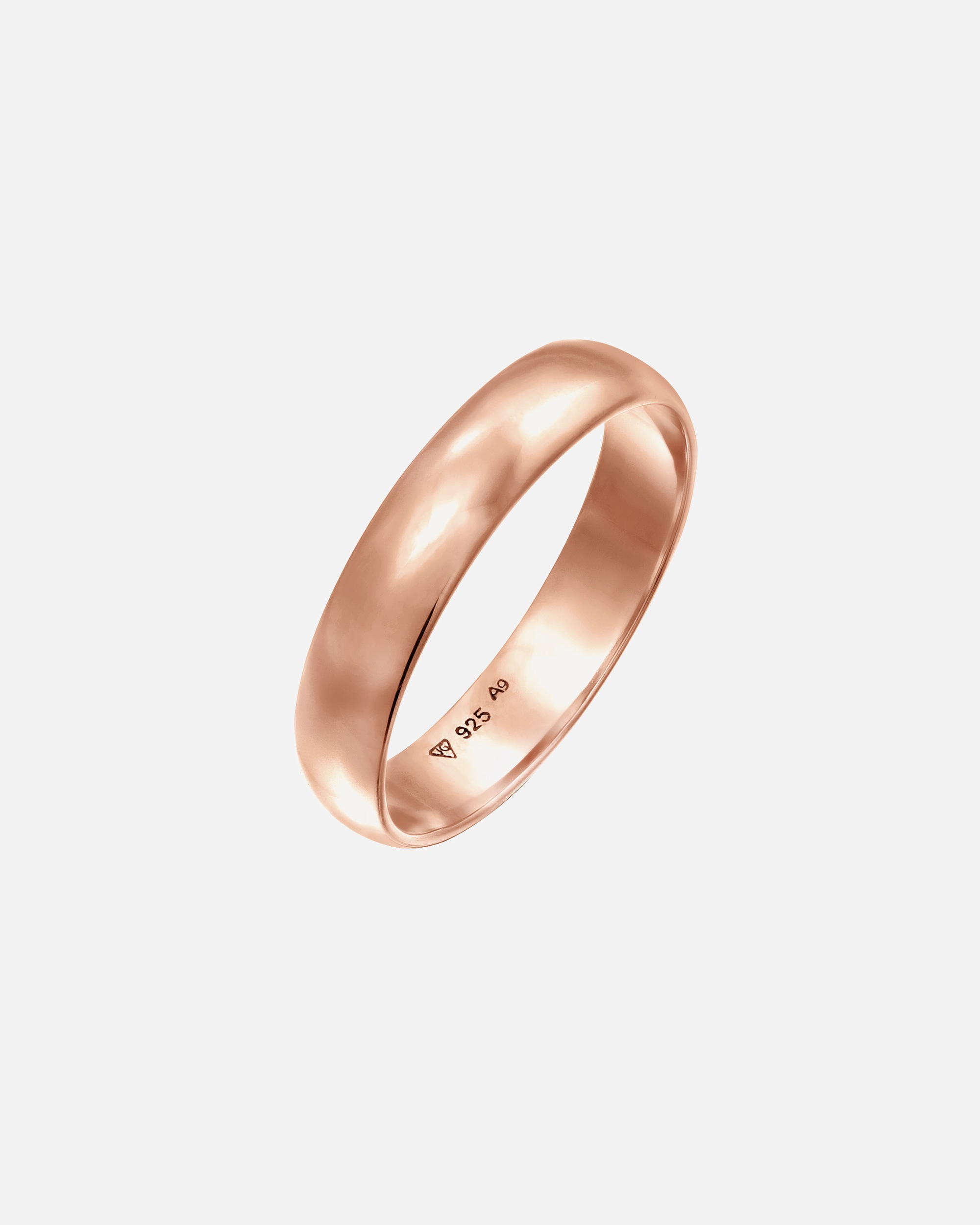 Ring für Weiblich Elli Basic Bandring Casual Look 925 Sterling Silber 66