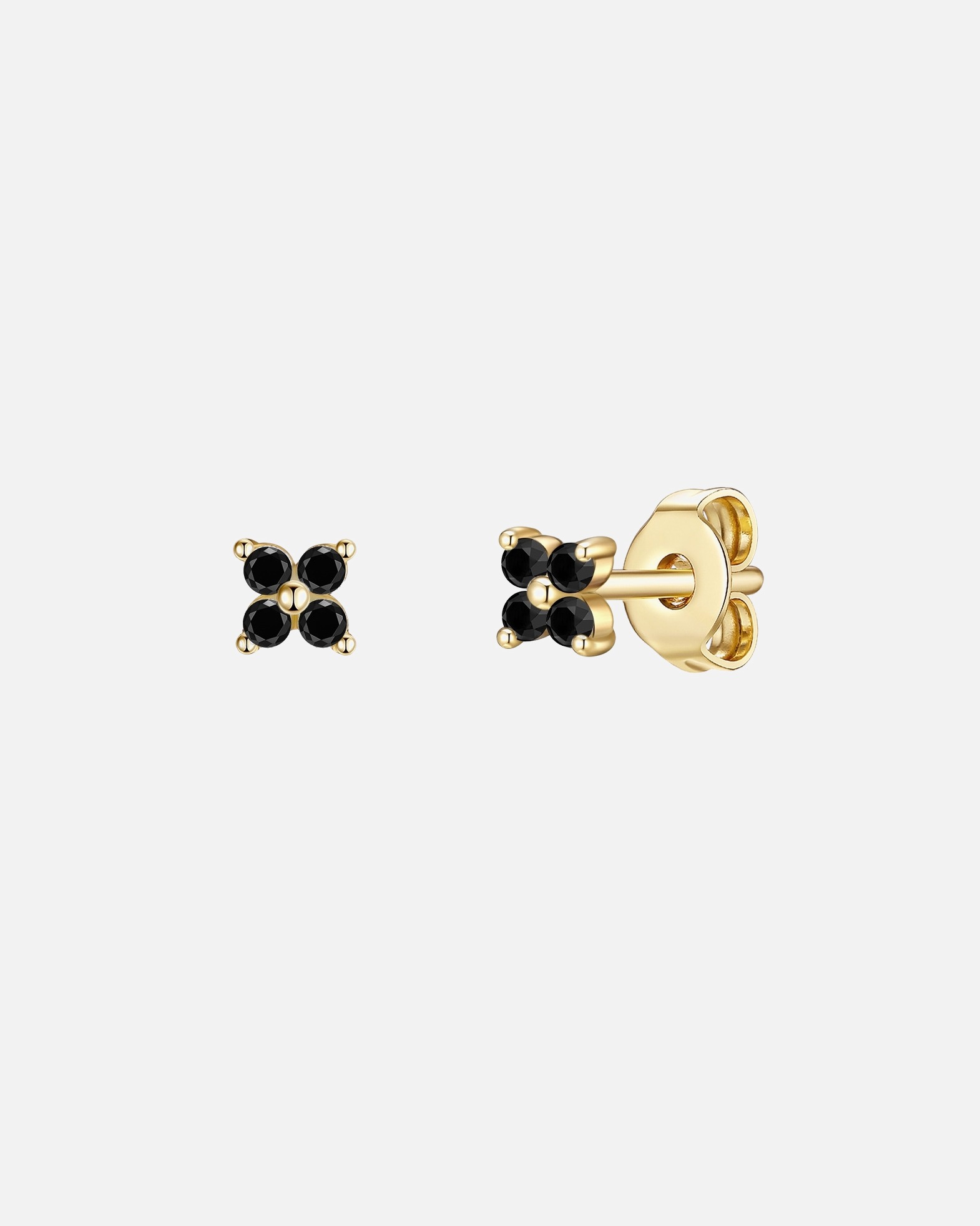 Ohrringe für Weiblich Glanzstücke München Ohrstecker aus Sterling Silber in gelbgold mit Zirkonia 1 Stück
