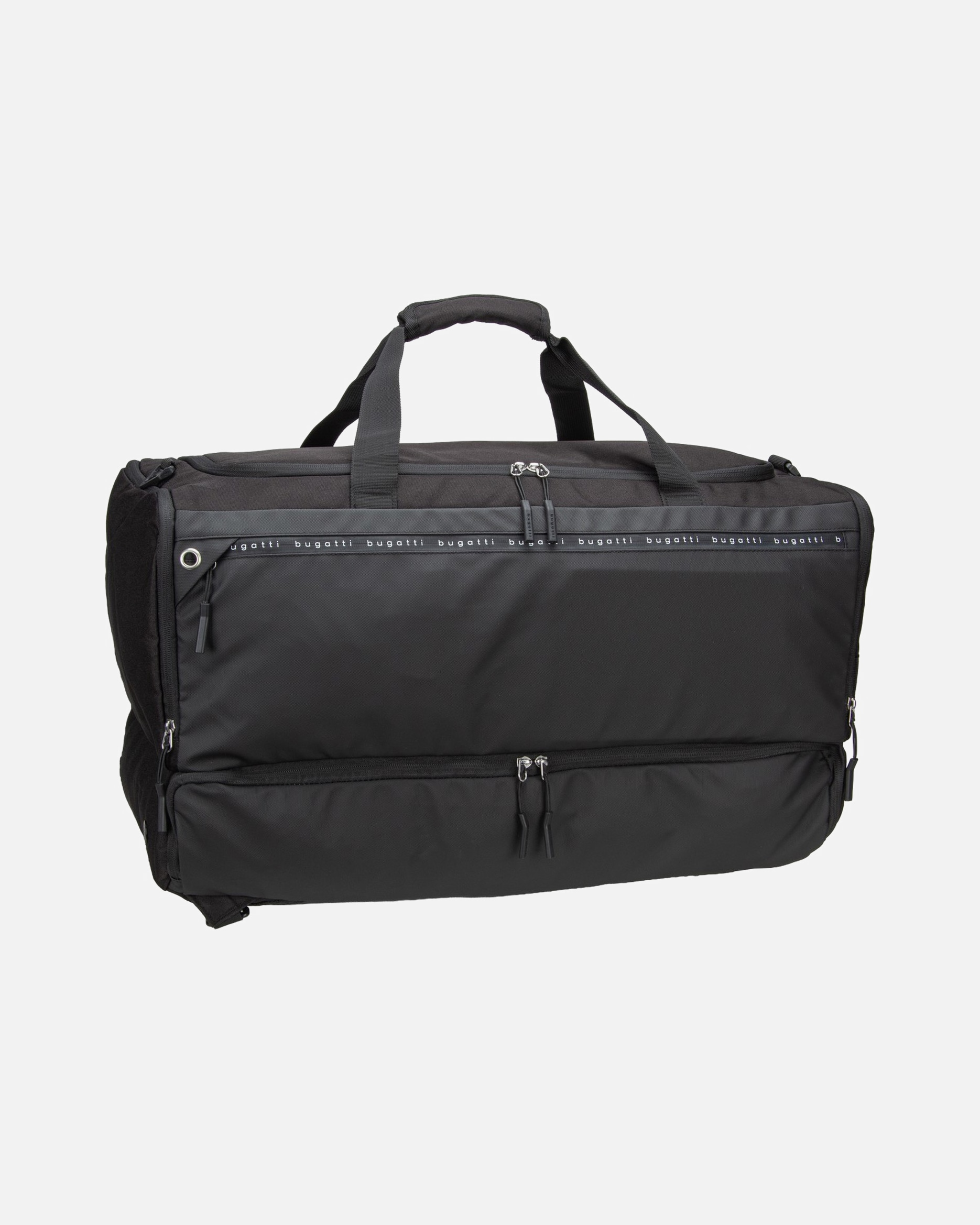 Reisetasche für Männlich Bugatti Weekender Blanc Delight Weekender 2 In 1 schwarz