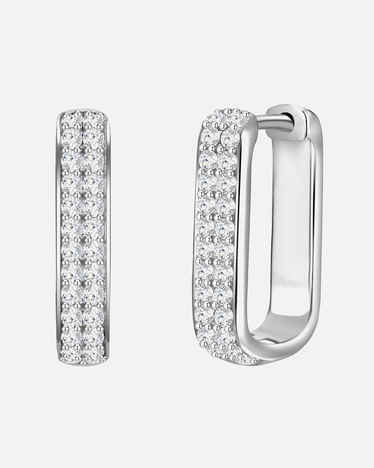 Creolen für Weiblich Glanzstücke München Creolen aus Sterling Silber in silber mit Zirkonia 1 Stück