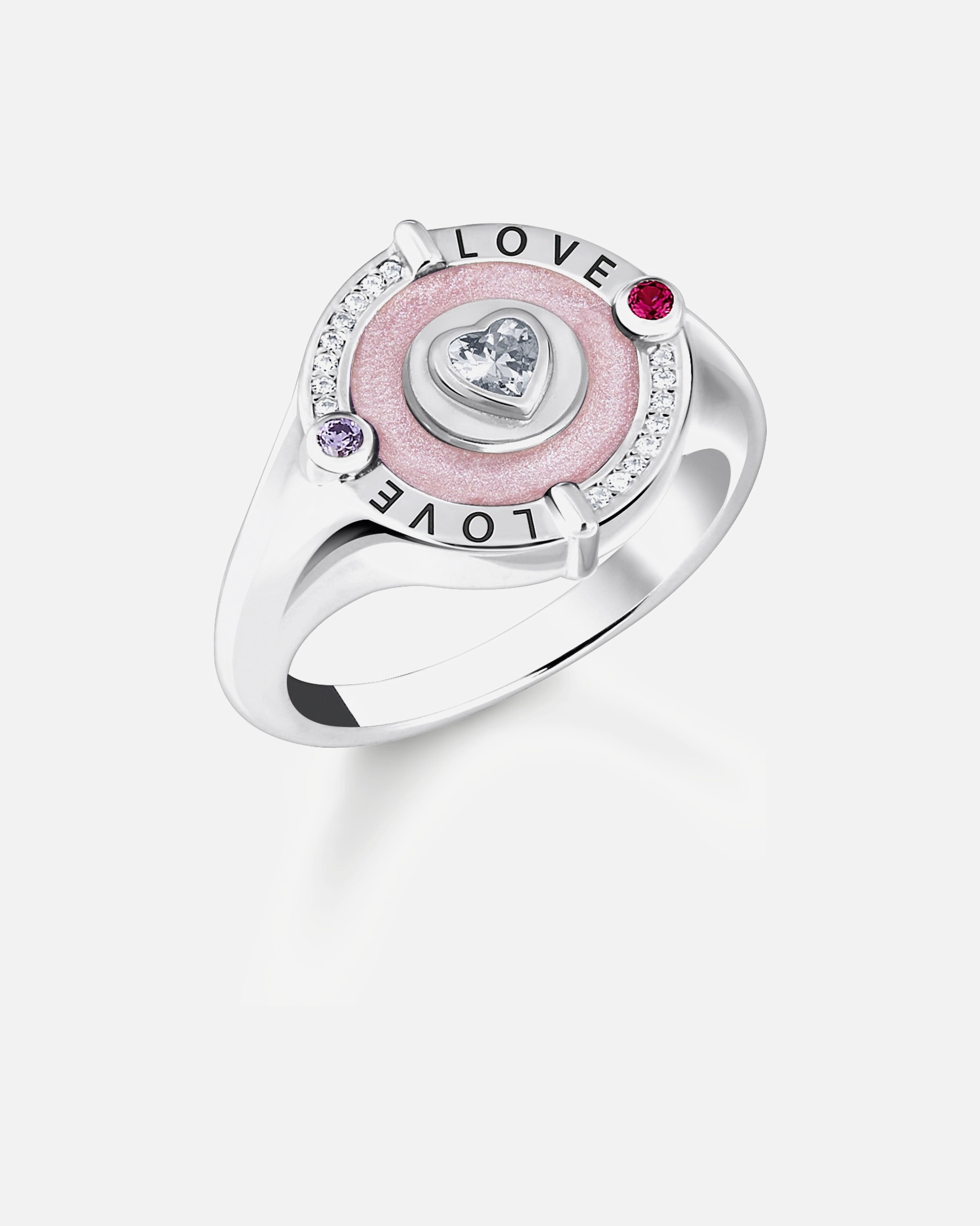 Ring für Weiblich Thomas Sabo Damenring 925er Silber, Emaille 56