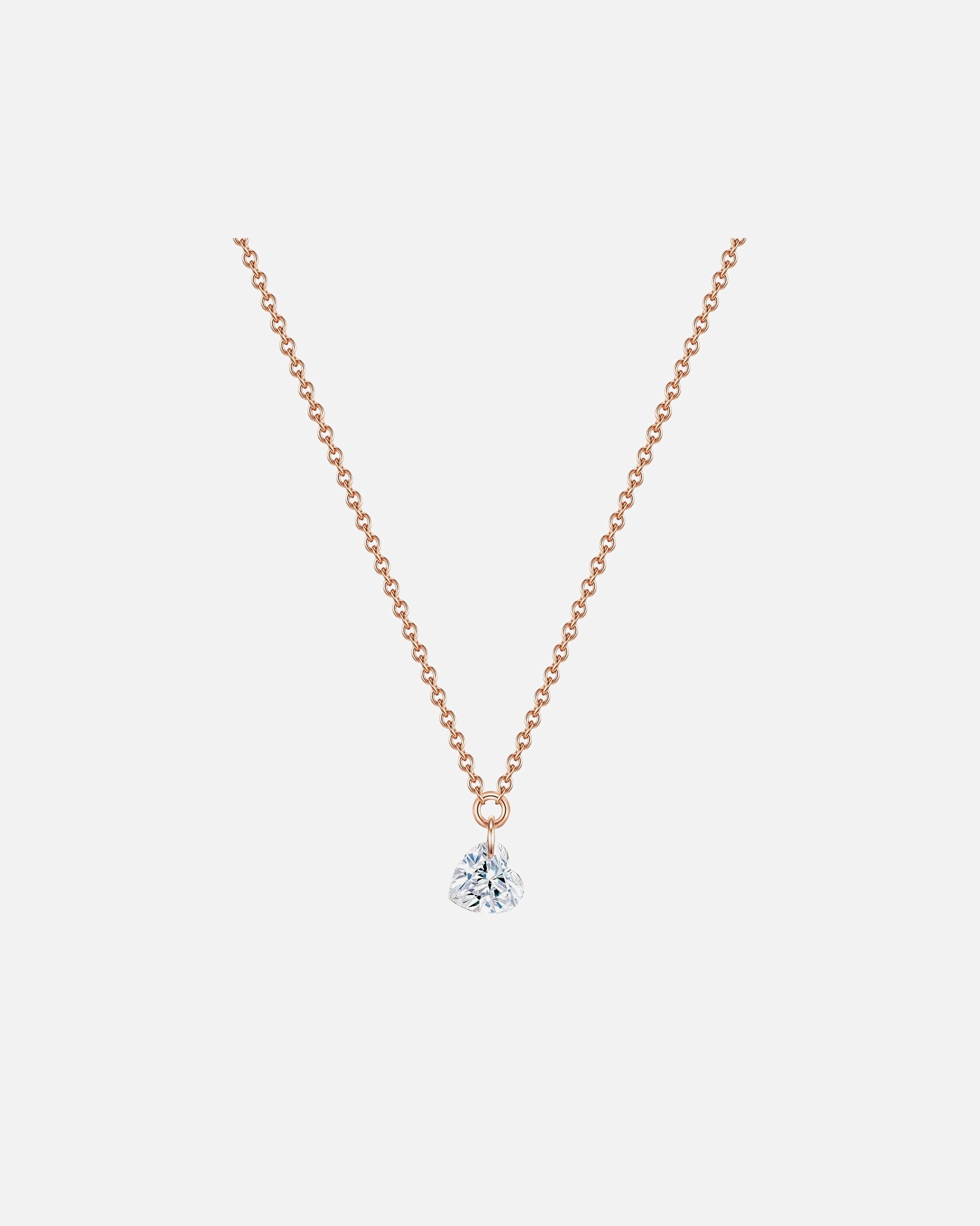Halskette für Weiblich Glanzstücke München Halskette Herz Sterling Silber Topas in Roségold 1 Stück