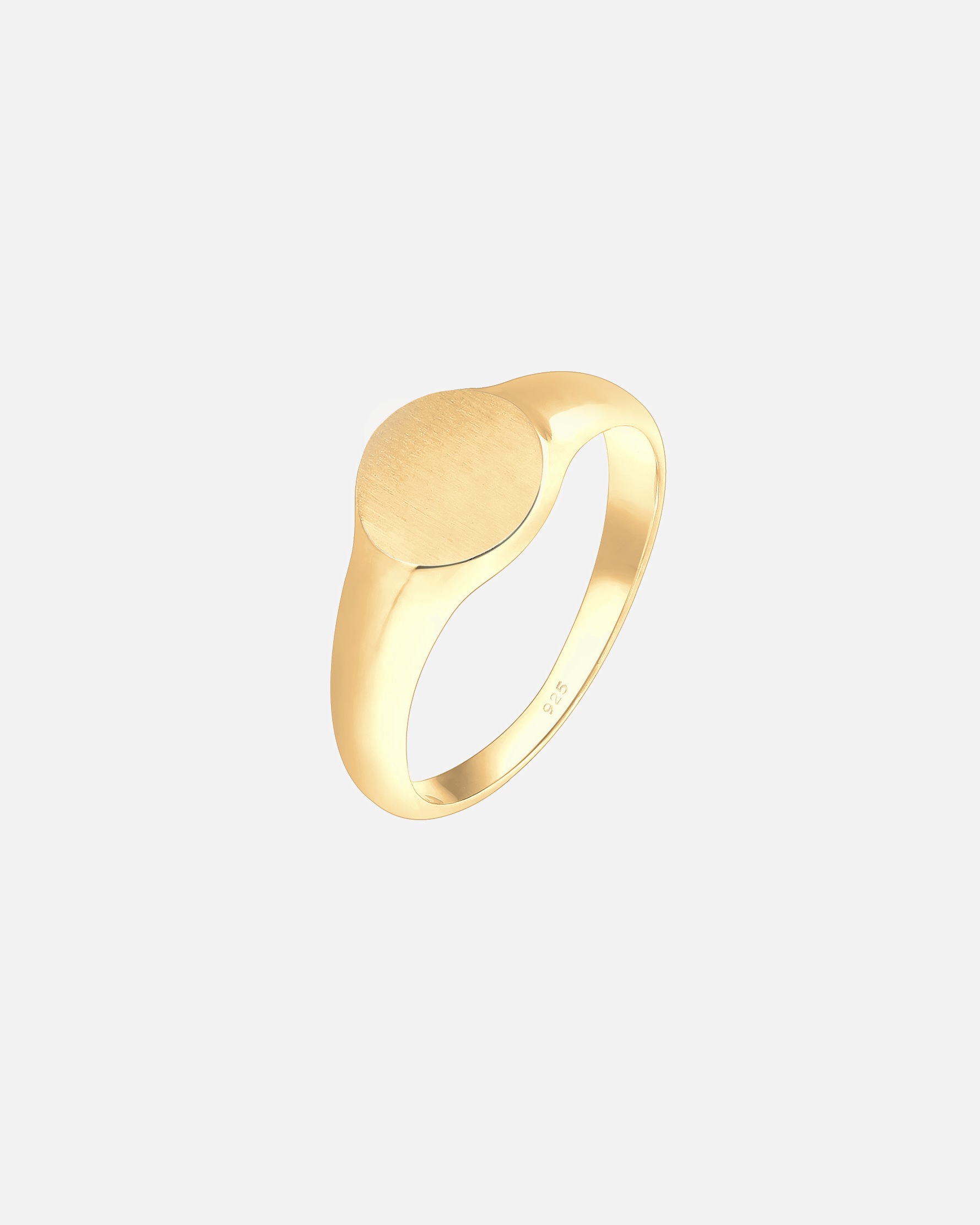 Ring für Weiblich Elli Siegelring Royal Matt Geo Basic Trend 925 Silber 52