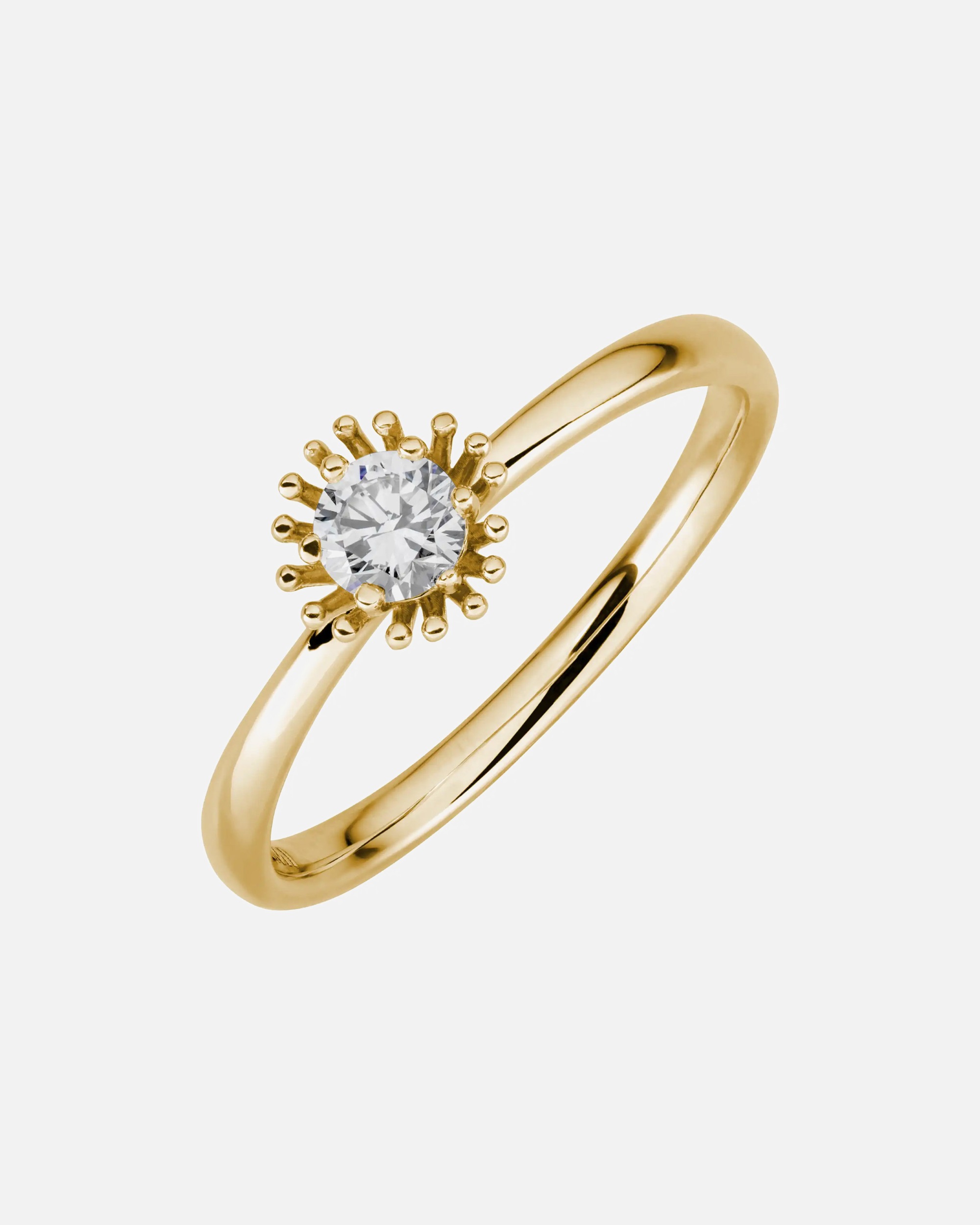 Ring für Weiblich Lyomi Default Brand Line Ring 585/- Gold Diamant Lab Grown weiß 0,25ct. 054 (17,2)