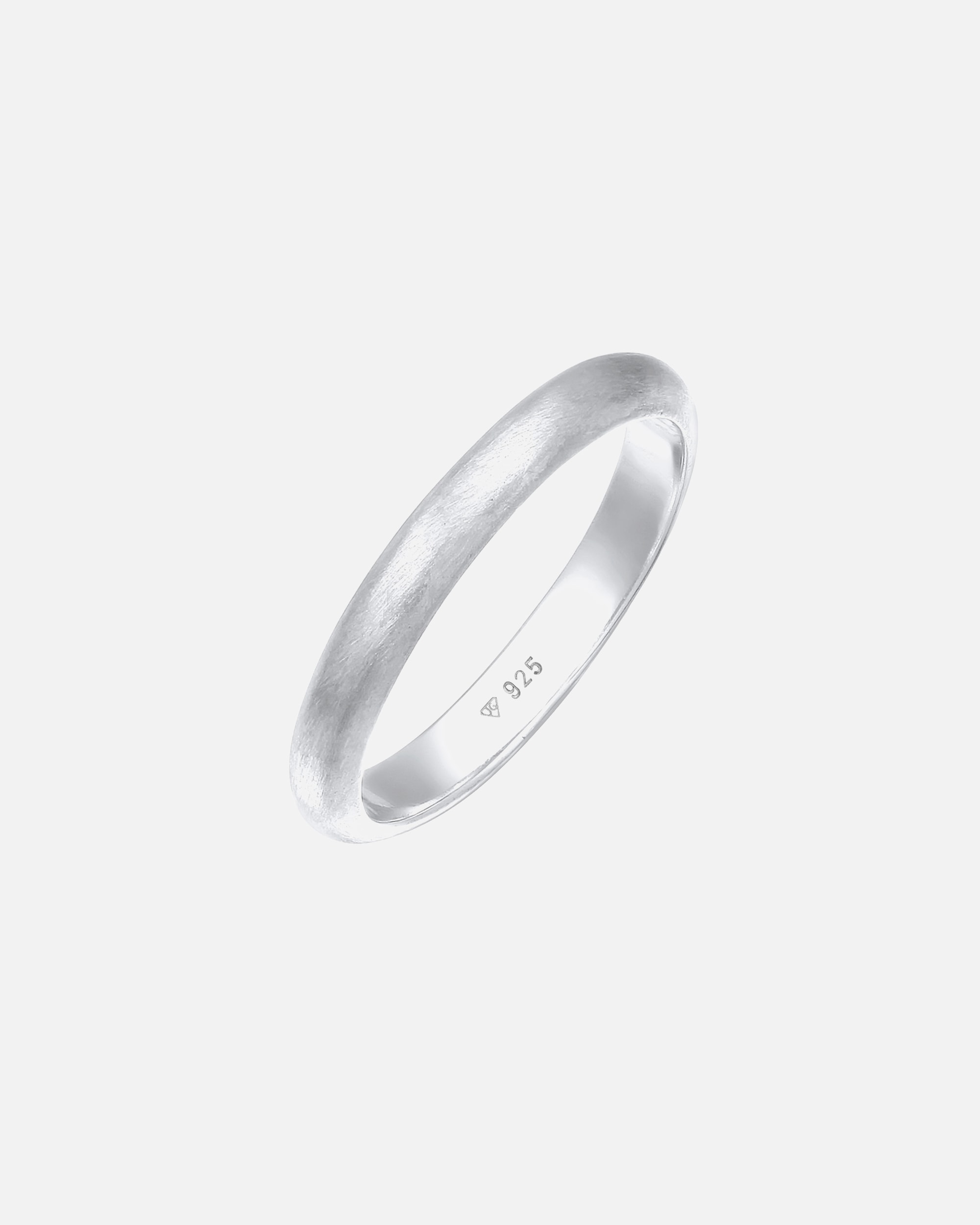 Ring für Weiblich Elli Basic Minimal Matt 925 Sterling Silber 54