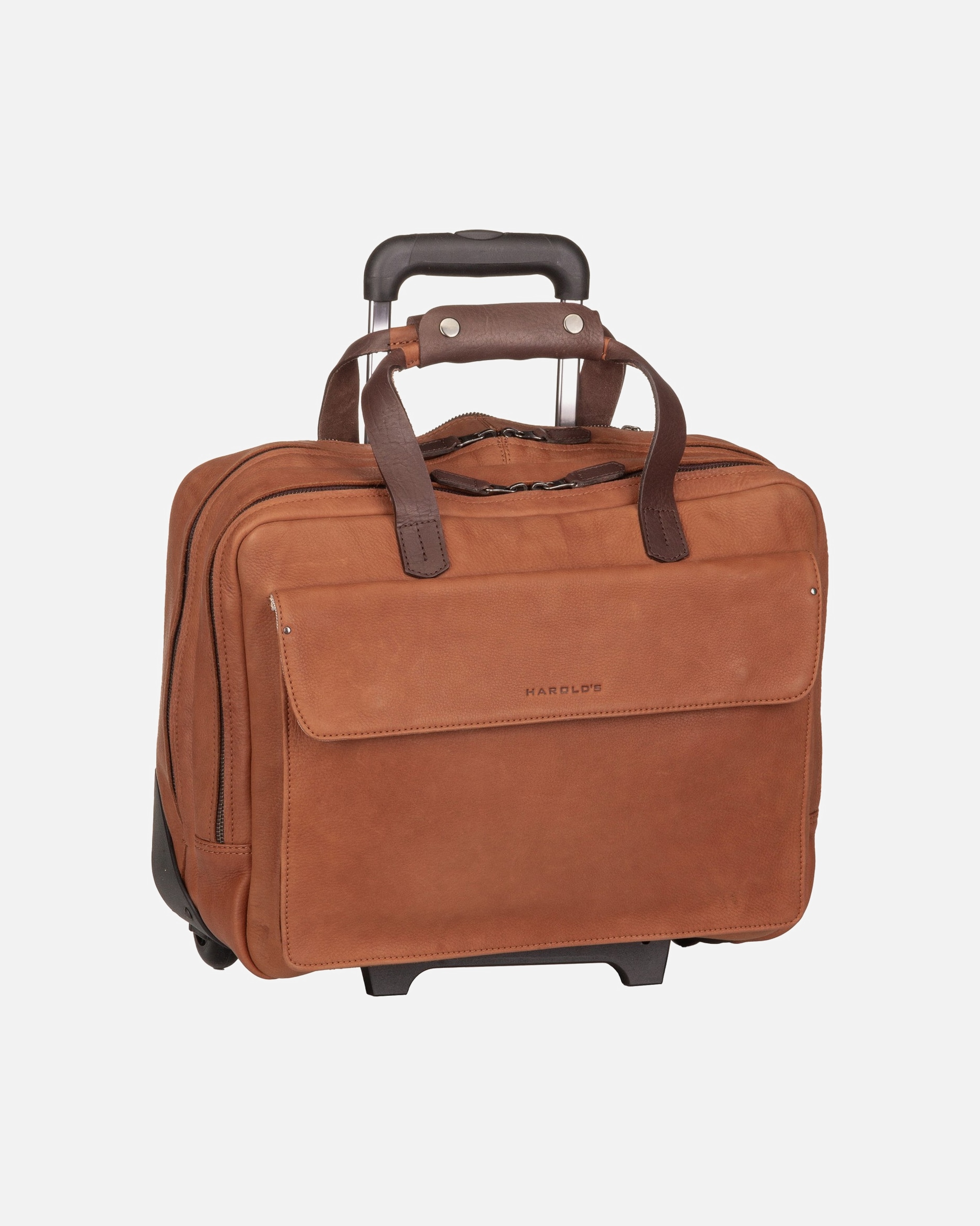 Handgepäckkoffer für Männlich Harold's Pilotenkoffer Ivy Lane Cognac