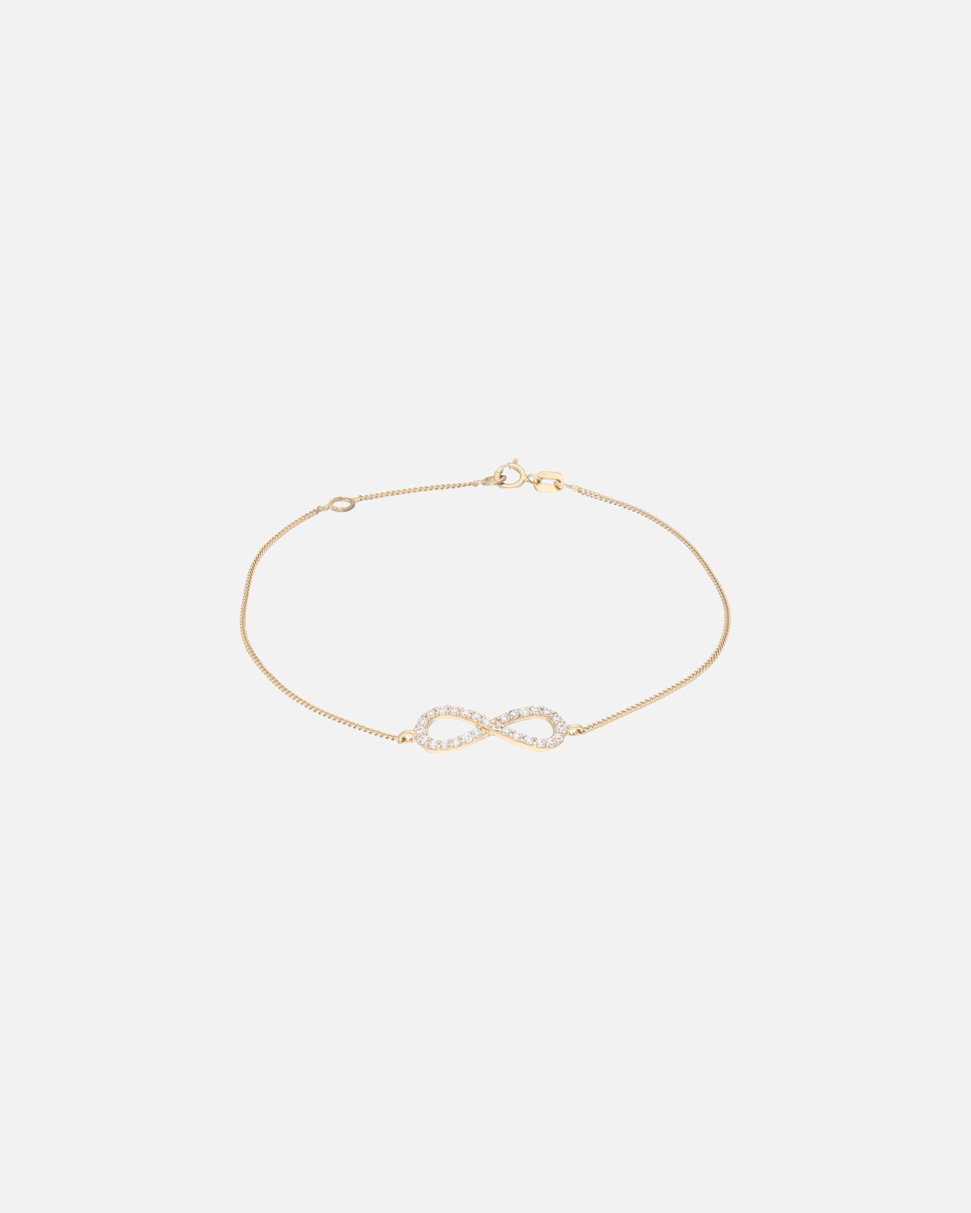 Armband für Weiblich Luigi Merano Armband Mittelteil Infinity mit Zirkonia, Gold 375 19,5 cm
