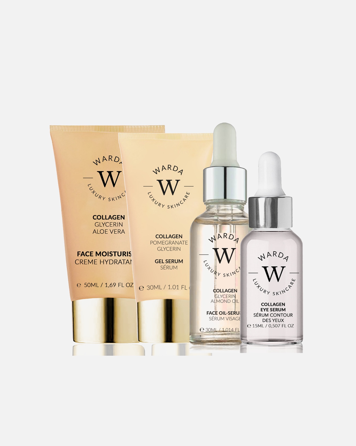 Gesichtspflegeset für Weiblich WARDA LUXURY SKINCARE Collagen Creme Duo 1 Stück