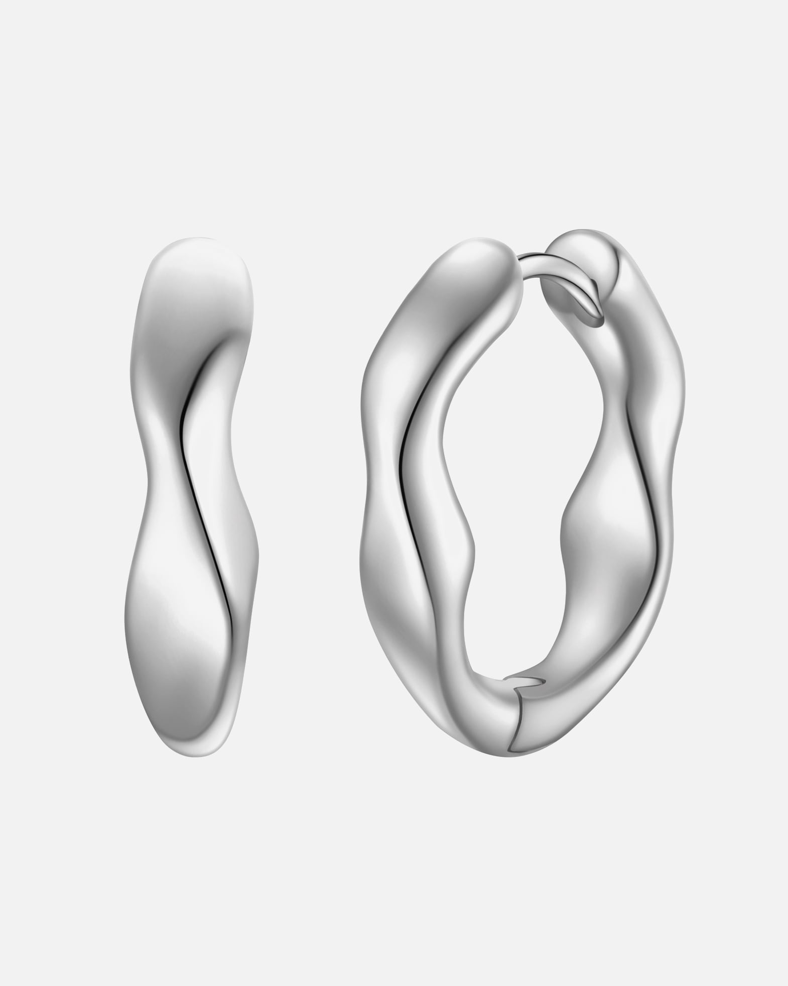 Creolen für Weiblich Glanzstücke München Creolen Sterling Silber 17,2 mm
