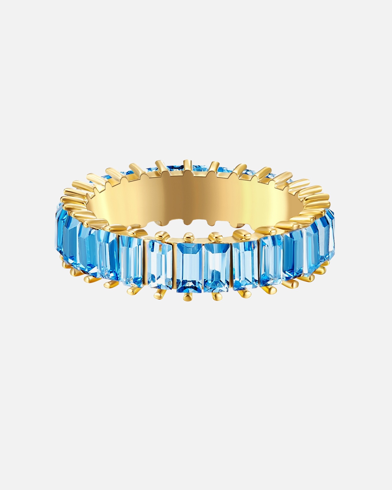 Ring für Weiblich Yokoamii Ring Metall-Legierung Glaskristall in Gelbgold 56