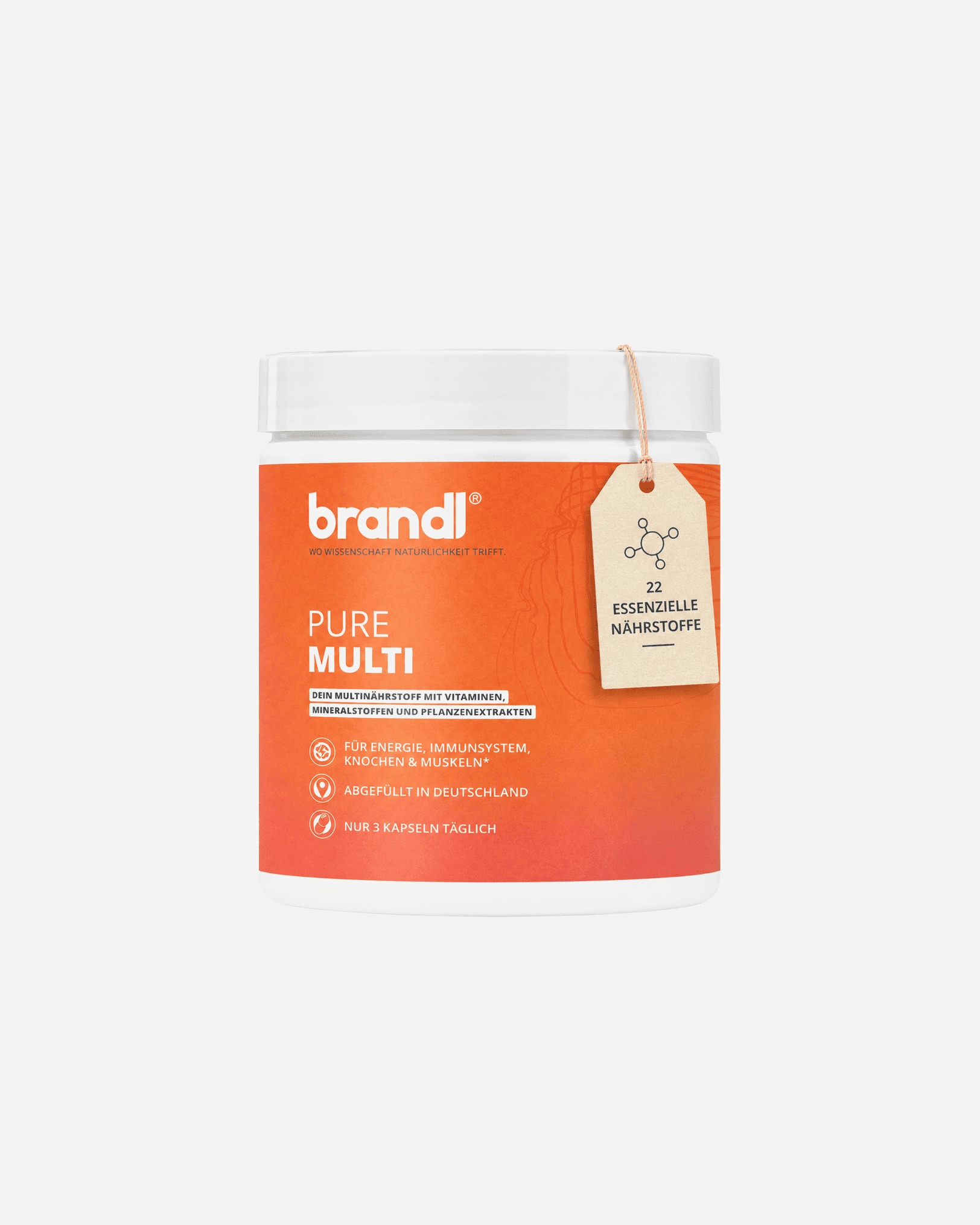 Vitamine für Unisex Brandl Nutrition Pure Multi Kapseln 135 Stück