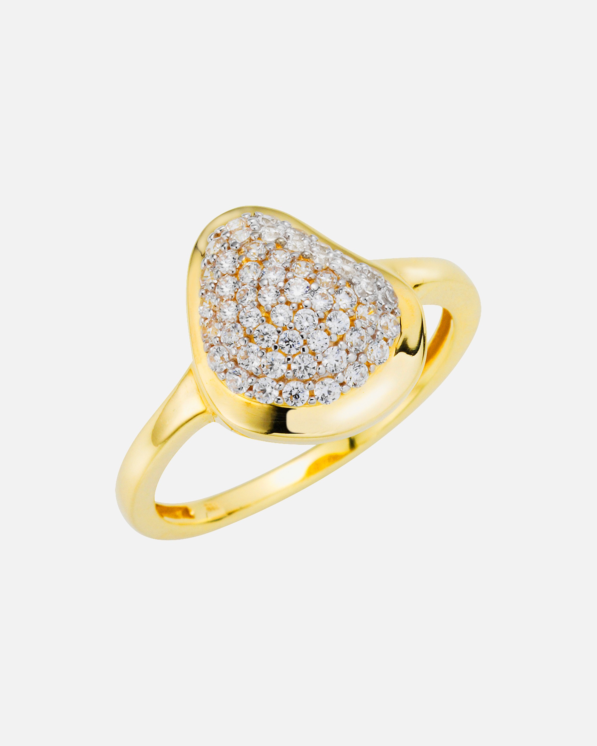 Ring für Weiblich Fascination by Ellen K. Ring 333/- Gold Zirkonia weiß 052 (16,6)