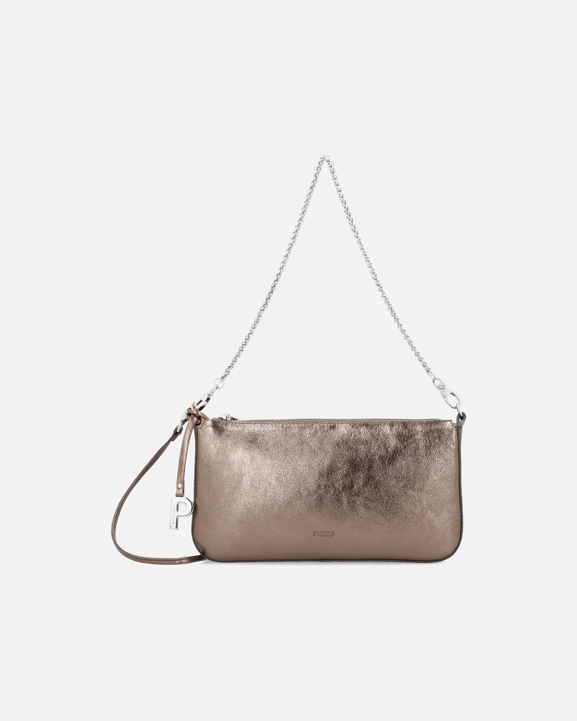 Tasche für Weiblich Picard Abendtasche Auguri Altsilber