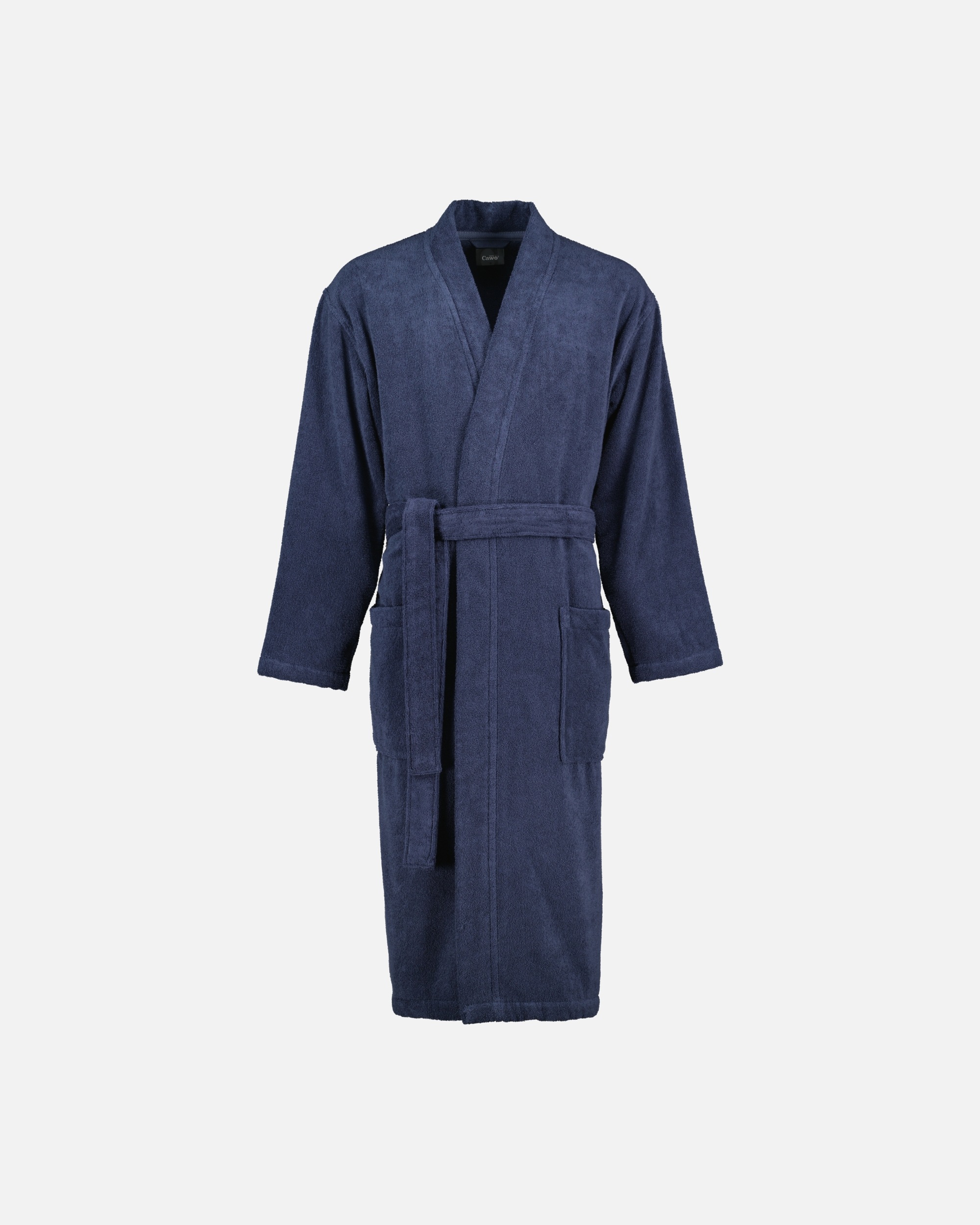 Bademantel für Männlich Cawö Cawö Bademäntel Herren Kimono Uni 828 blau - 17 1 Stück