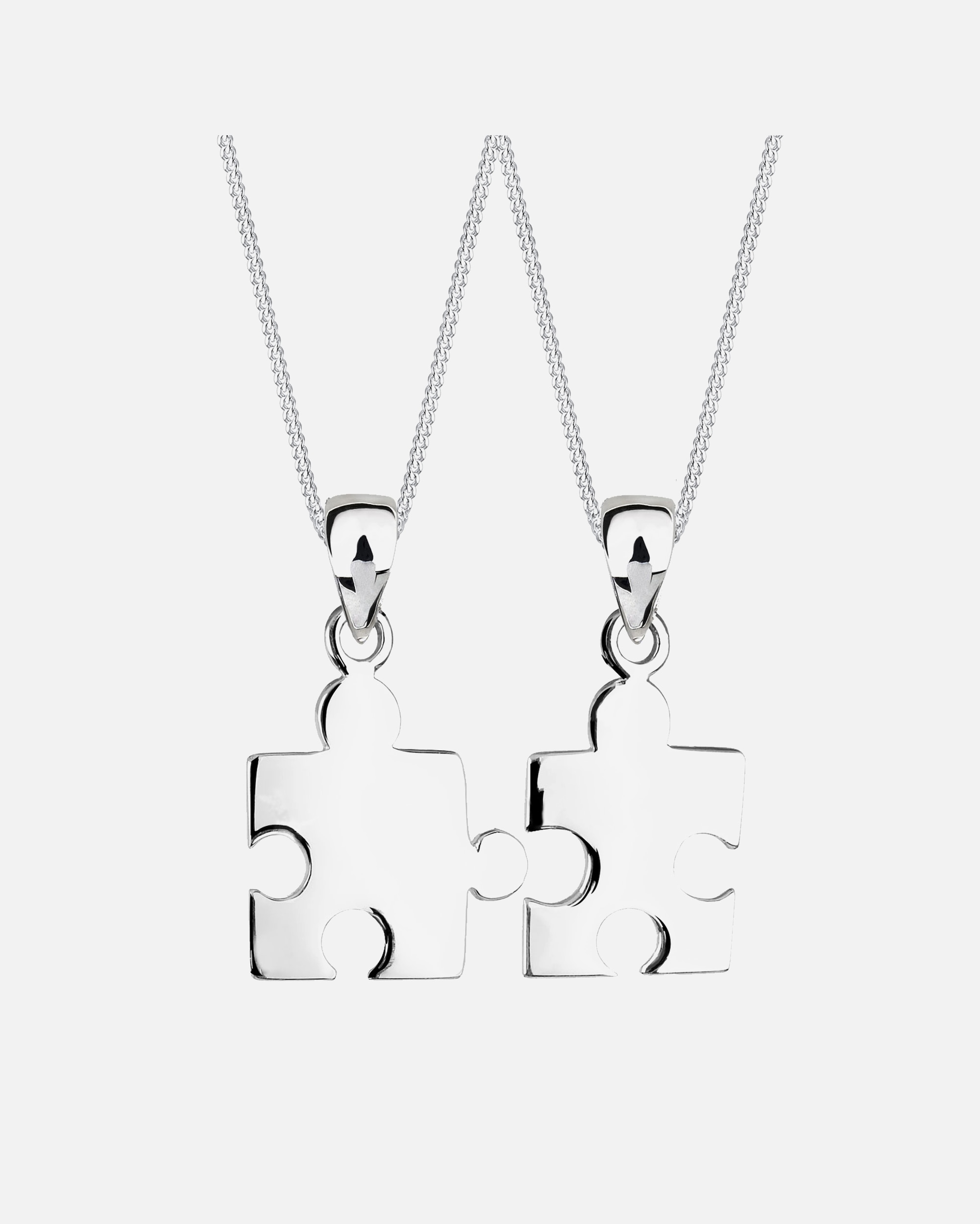 Halskette für Unisex Elli Partnerketten Puzzle 925 Sterling Silber 1 Stück