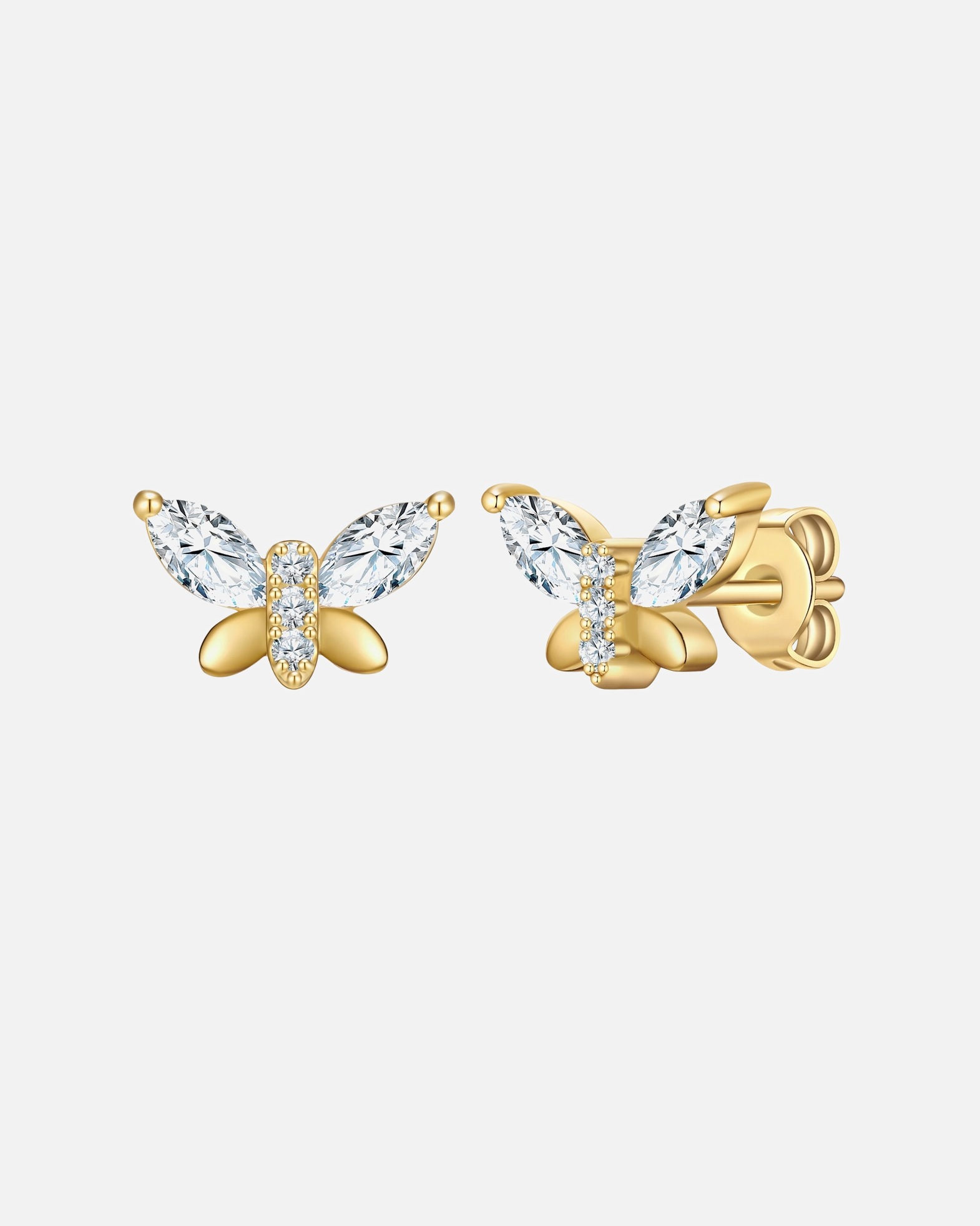 Ohrringe für Weiblich Rafaela Donata Ohrhänger aus Sterling Silber in Gelbgold mit Muschelkernperle 7,5 mm