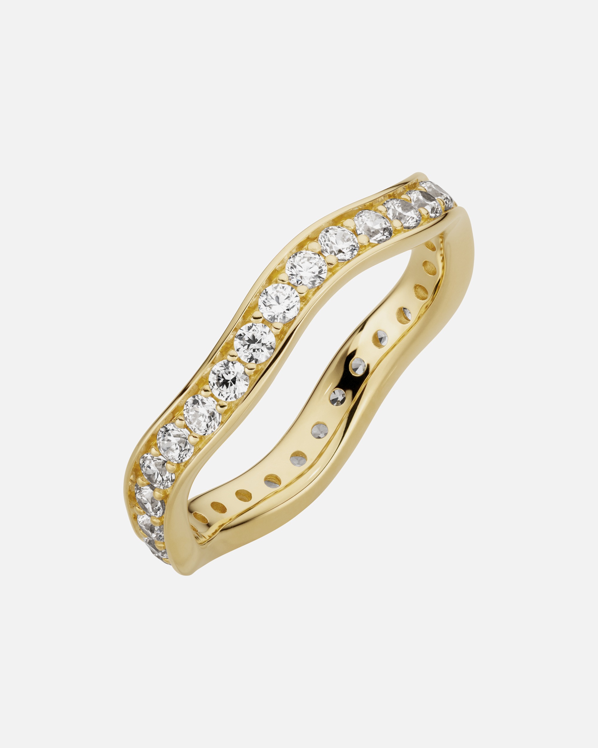 Ring für Weiblich Orolino Ring 333/- Gold Zirkonia weiß 050 (15,9)
