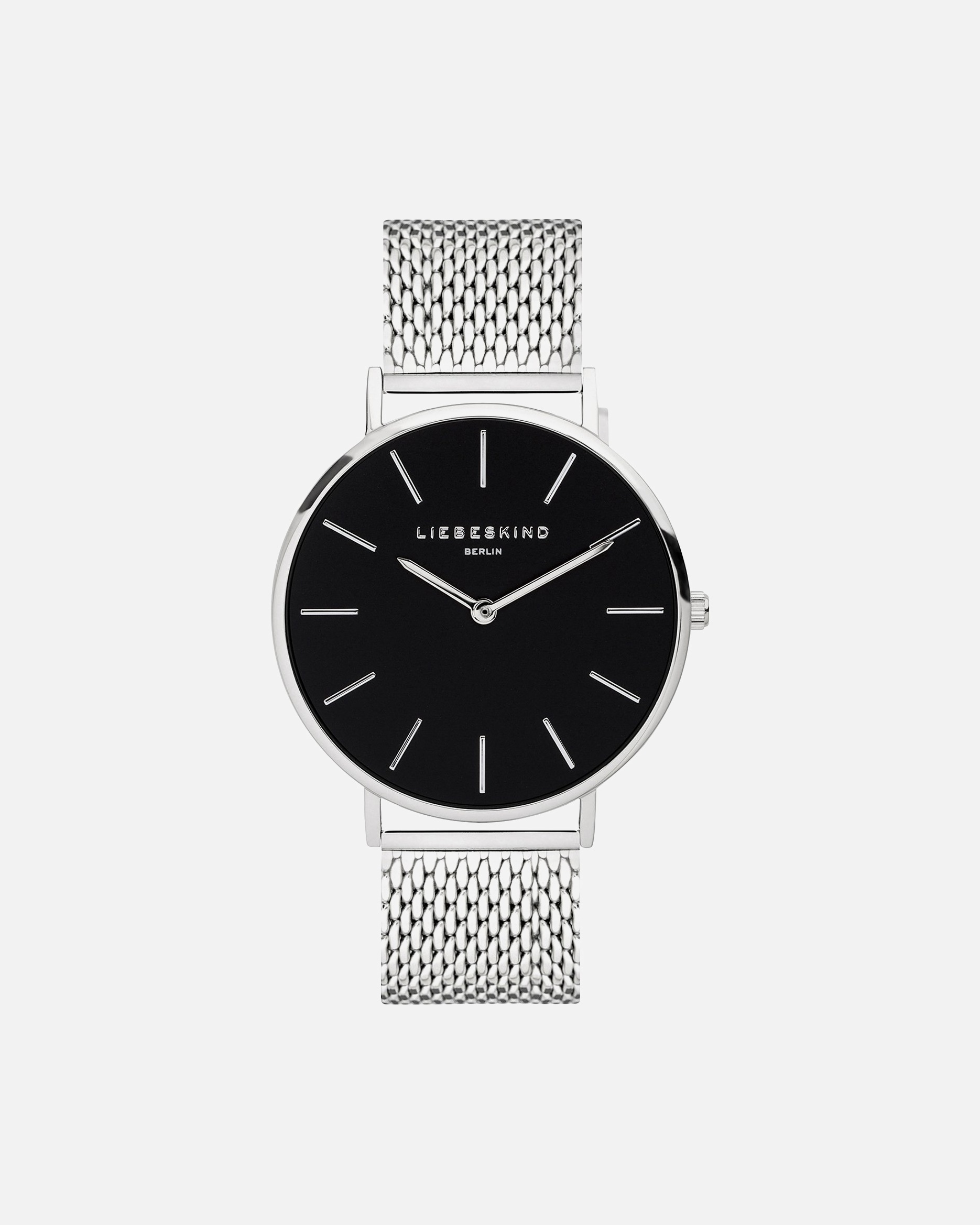 Uhr für Weiblich Damenuhr Edelstahl schwarz, silber