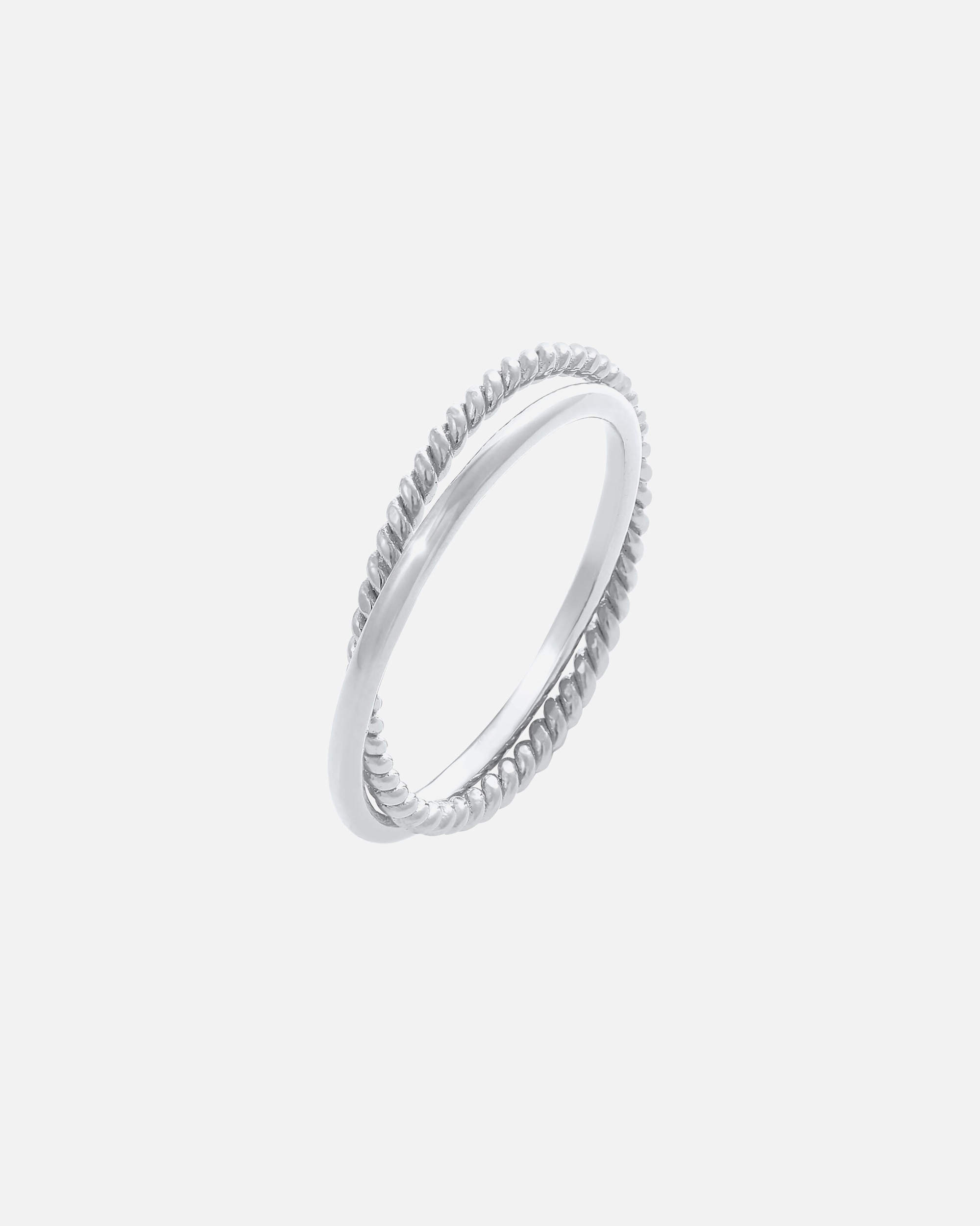 Ring für Weiblich Elli Wickelring Klassik Fein Gedreht 925 Silber 58