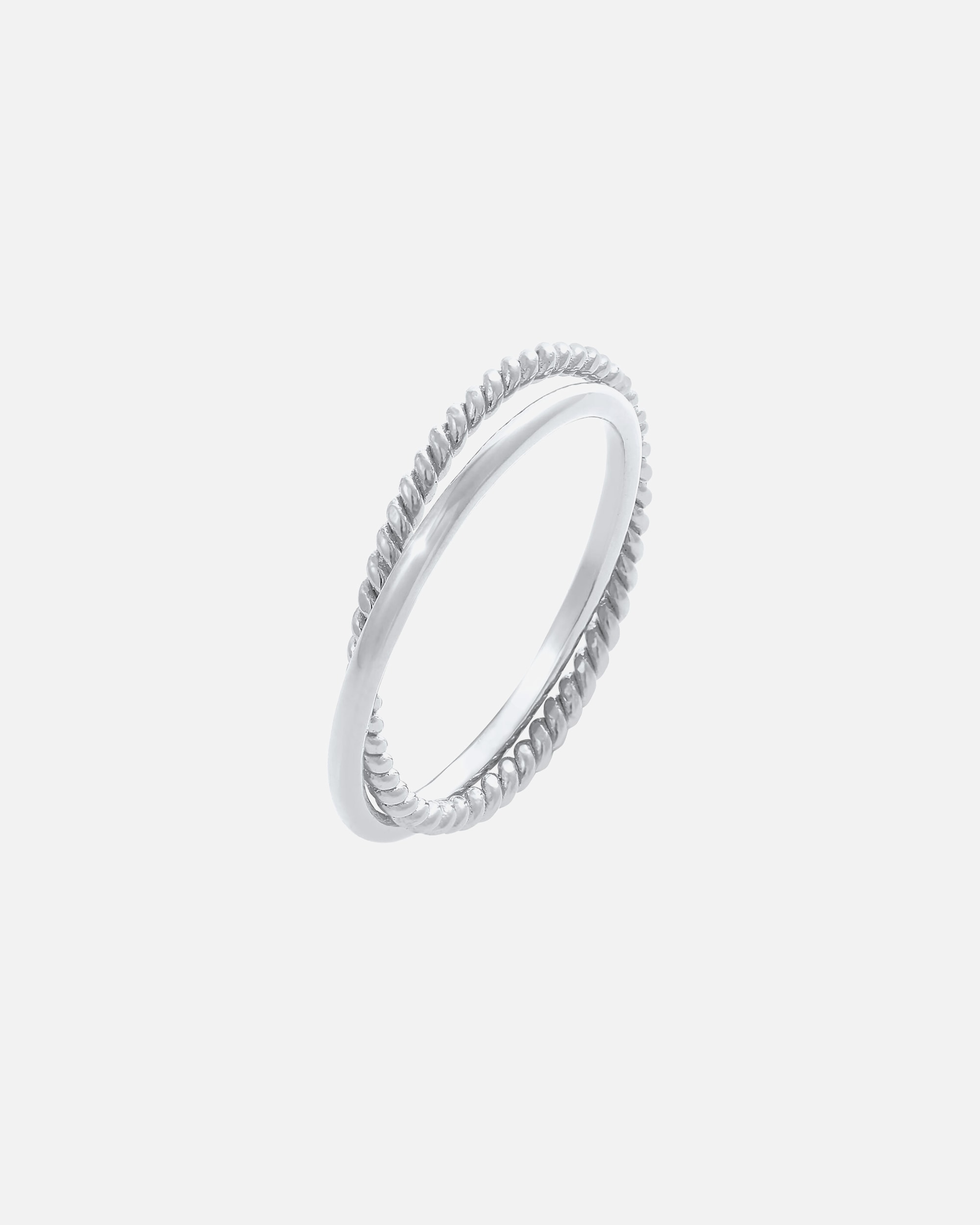 Ring für Weiblich Elli Wickelring Klassik Fein Gedreht 925 Silber 50