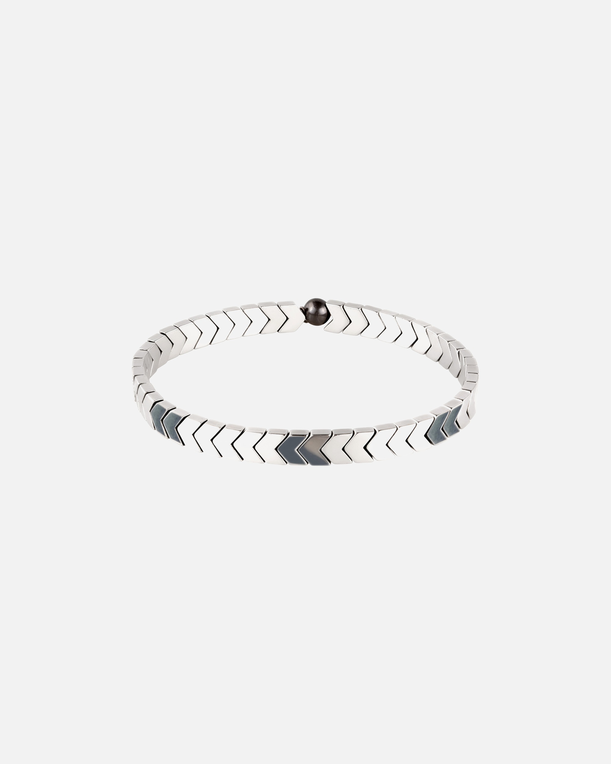 Armband für Männlich KUZZOI Synthetischer Hämatit Grau 925 Sterling Silber 21