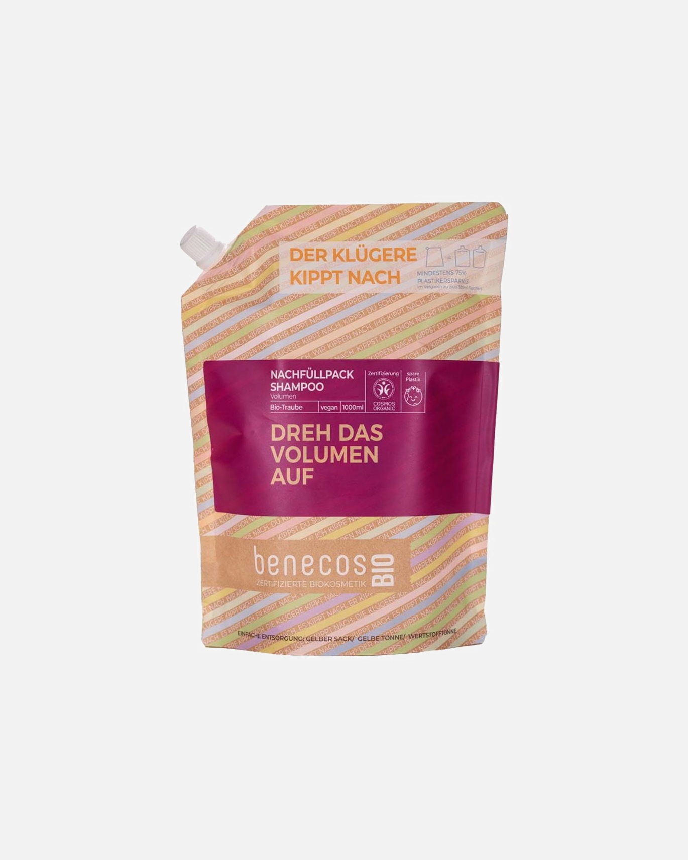 Shampoo für Unisex benecos Traube - Shampoo Volumen Refill Traube - Shampoo Volumen Refill