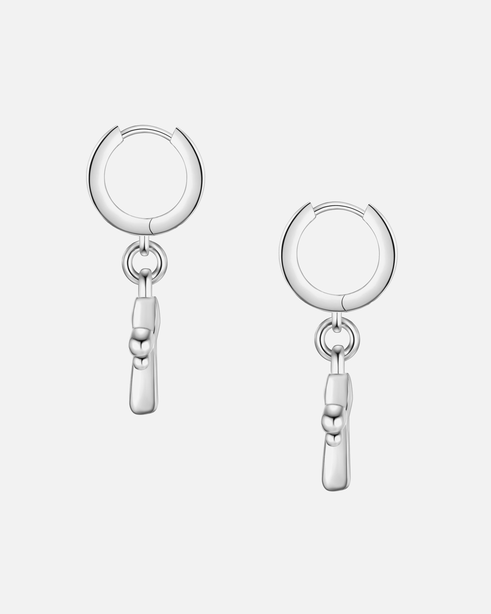 Creolen für Weiblich Yokoamii Creolen Libelle aus Metall-Legierung in silber 34,0 mm