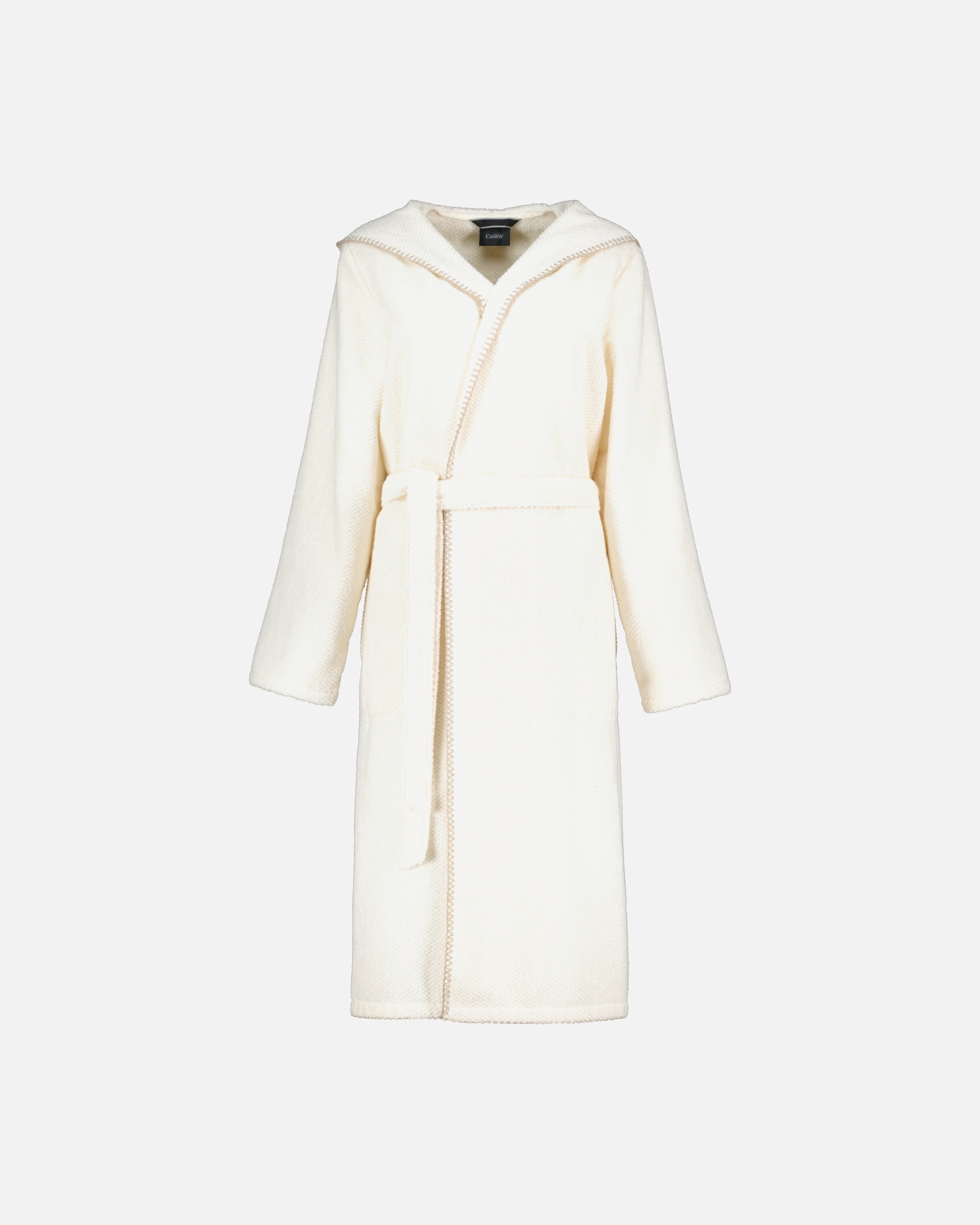 Bademantel für Unisex Cawö Cawö Bademäntel Damen Kapuze Kapuze 6219 natur - 356 L