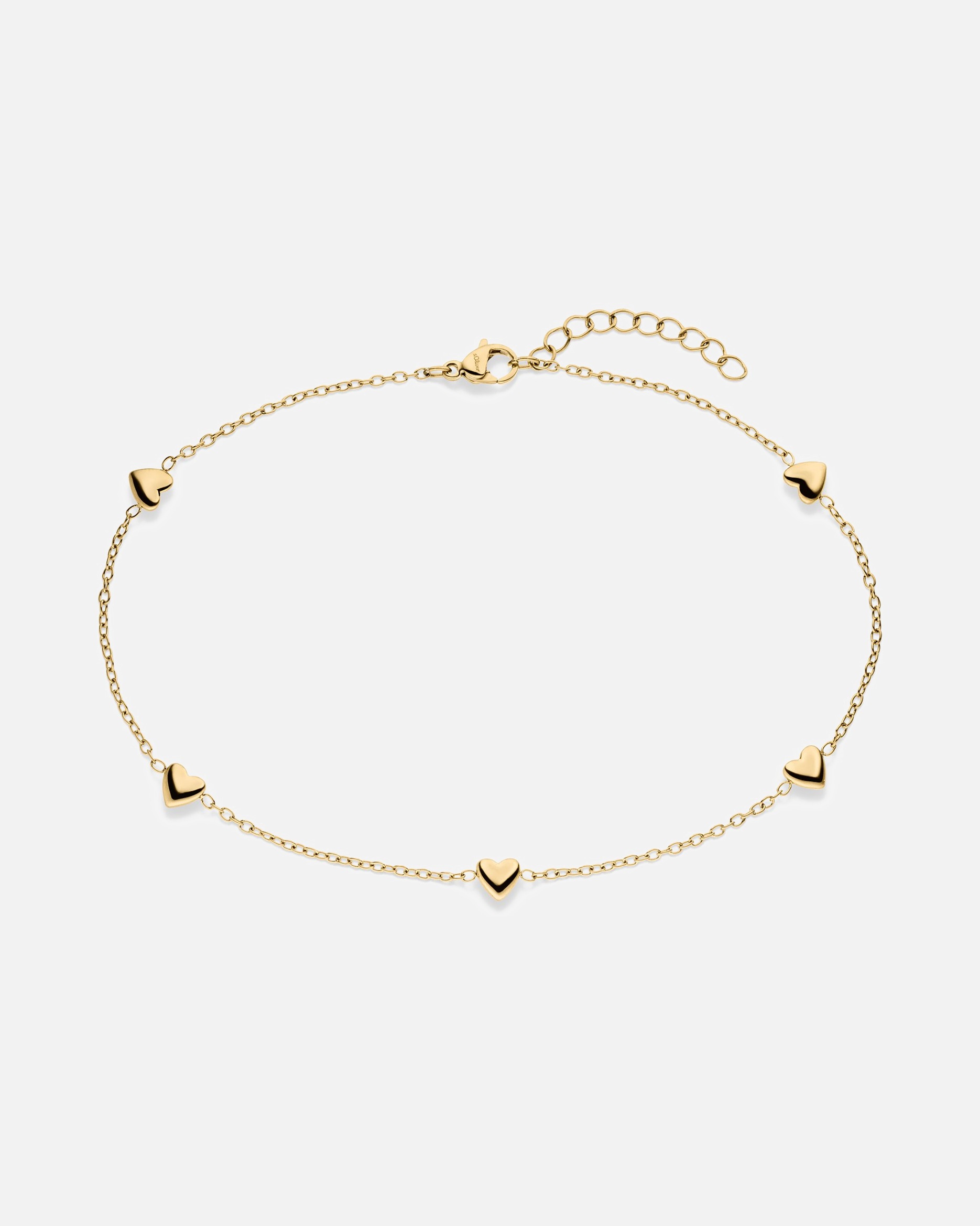 Fußschmuck für Weiblich s.Oliver Fußkette Edelstahl gold