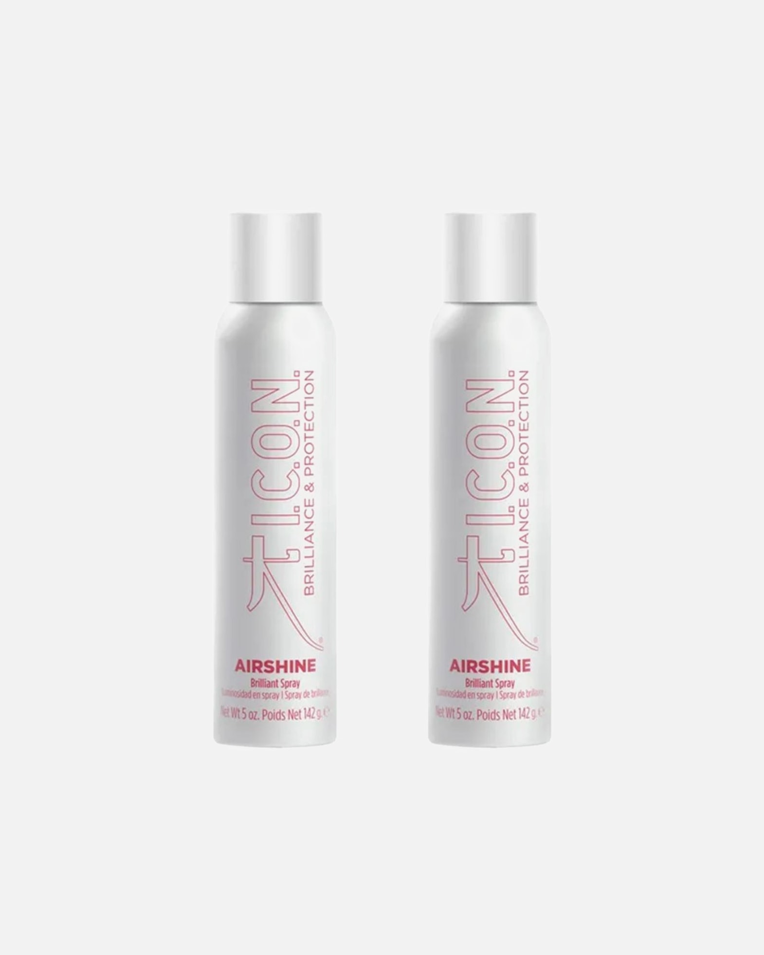 Hitzeschutzspray für Weiblich ICON AIRSHINE Glanz-u. Hitzeschutzspray 2er Set 1 Stück