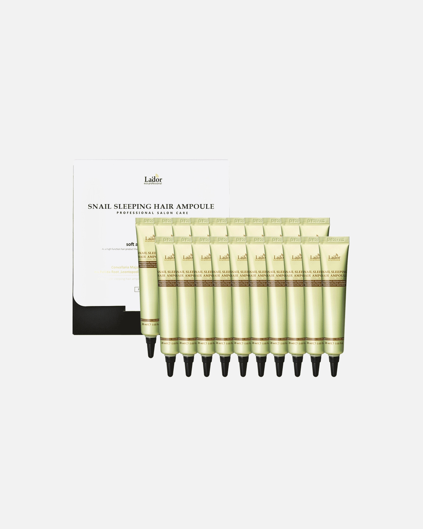 Leave-In-Conditioner für Unisex Lador Snail Sleeping Hair Ampoule 20x20ml 20 Stück