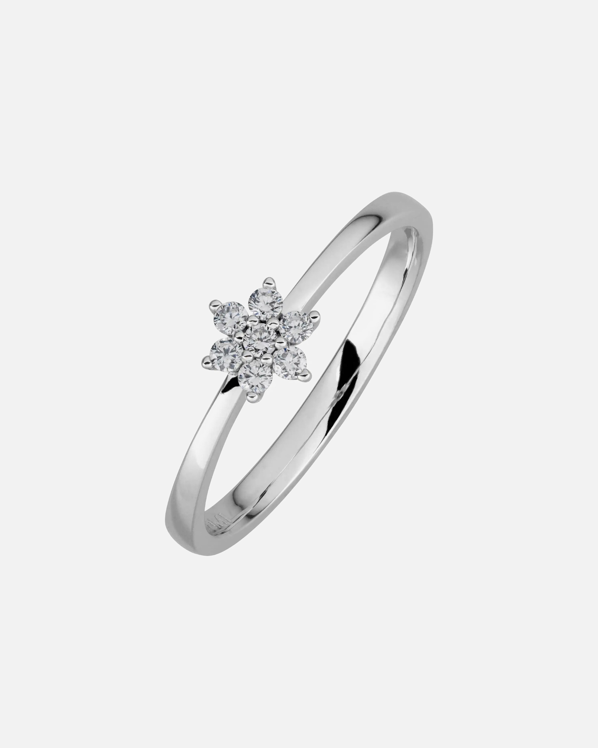 Ring für Weiblich Lyomi Default Brand Line Ring 585/- Gold Diamant Lab Grown weiß 0,13ct. 050 (15,9)