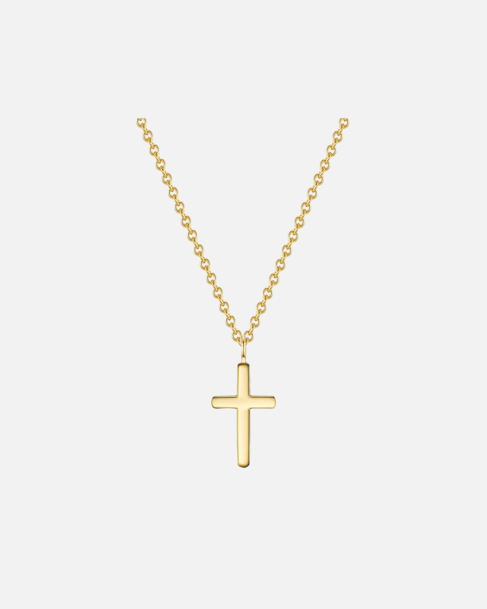 Halskette für Weiblich EASTSIDE Halskette Kreuz Edelstahl in Gelbgold 1 Stück